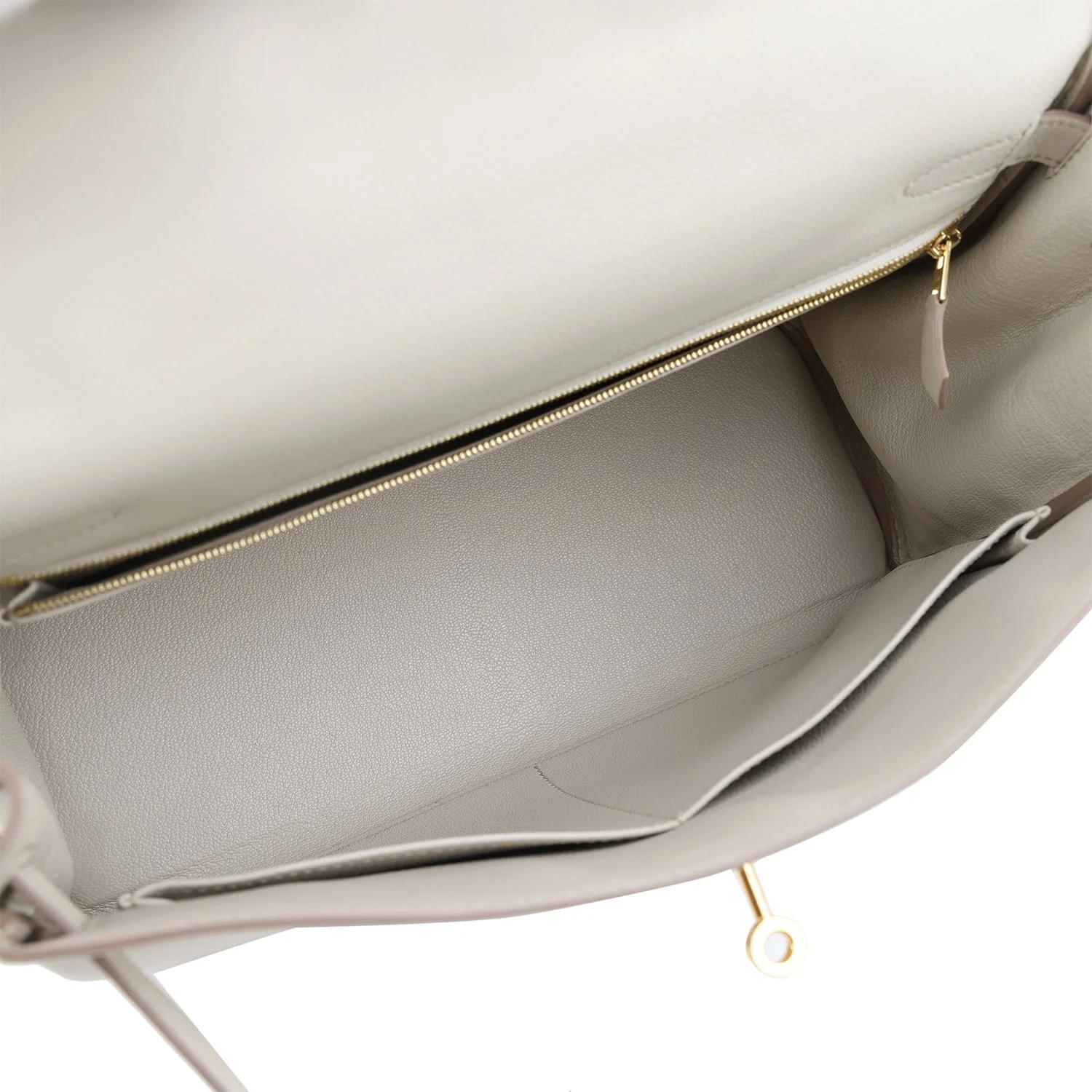 Pre-owned Hermes Kelly Retourne 32 Beton Evercolor Gold Hardware