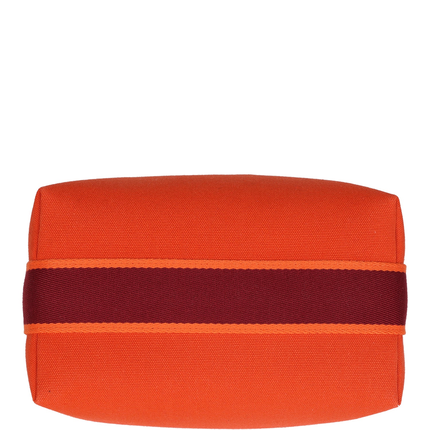 Hermes Bride A Brac Carre Case PM Feu Canvas Palladium Hardware