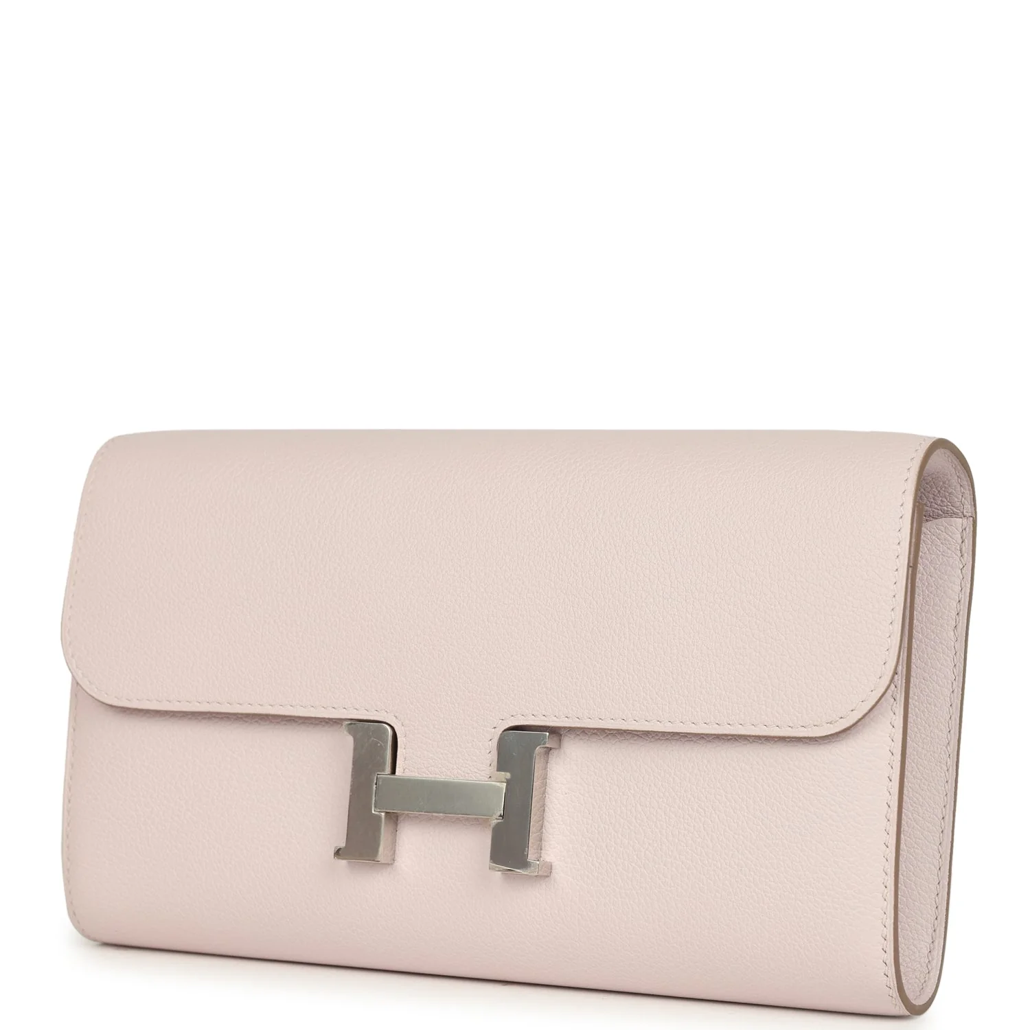Hermes Constance Wallet To Go Mauve Pale Evercolor Palladium Hardware