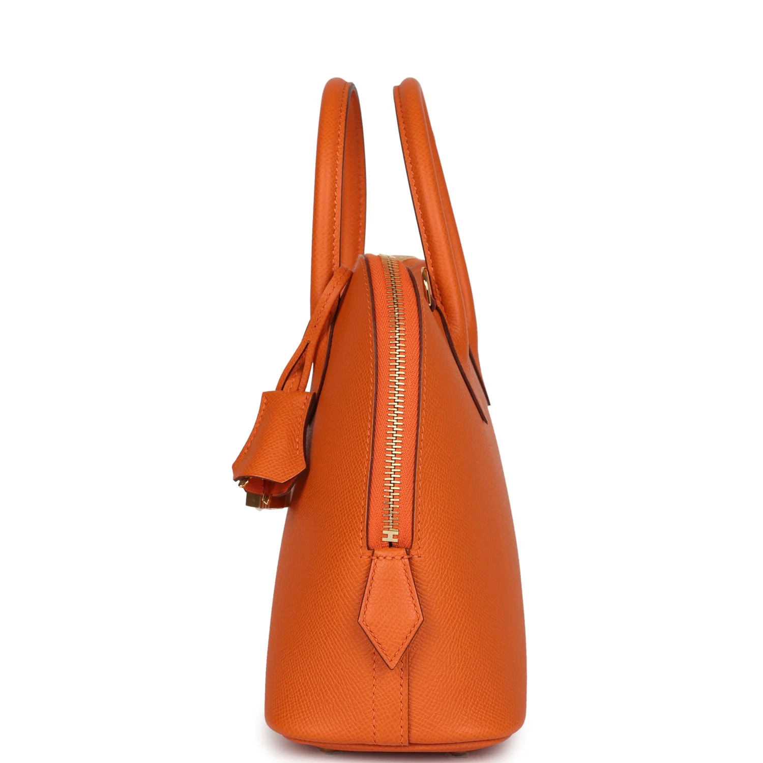 Hermes 1923 Bolide 25 Orange Epsom Gold Hardware
