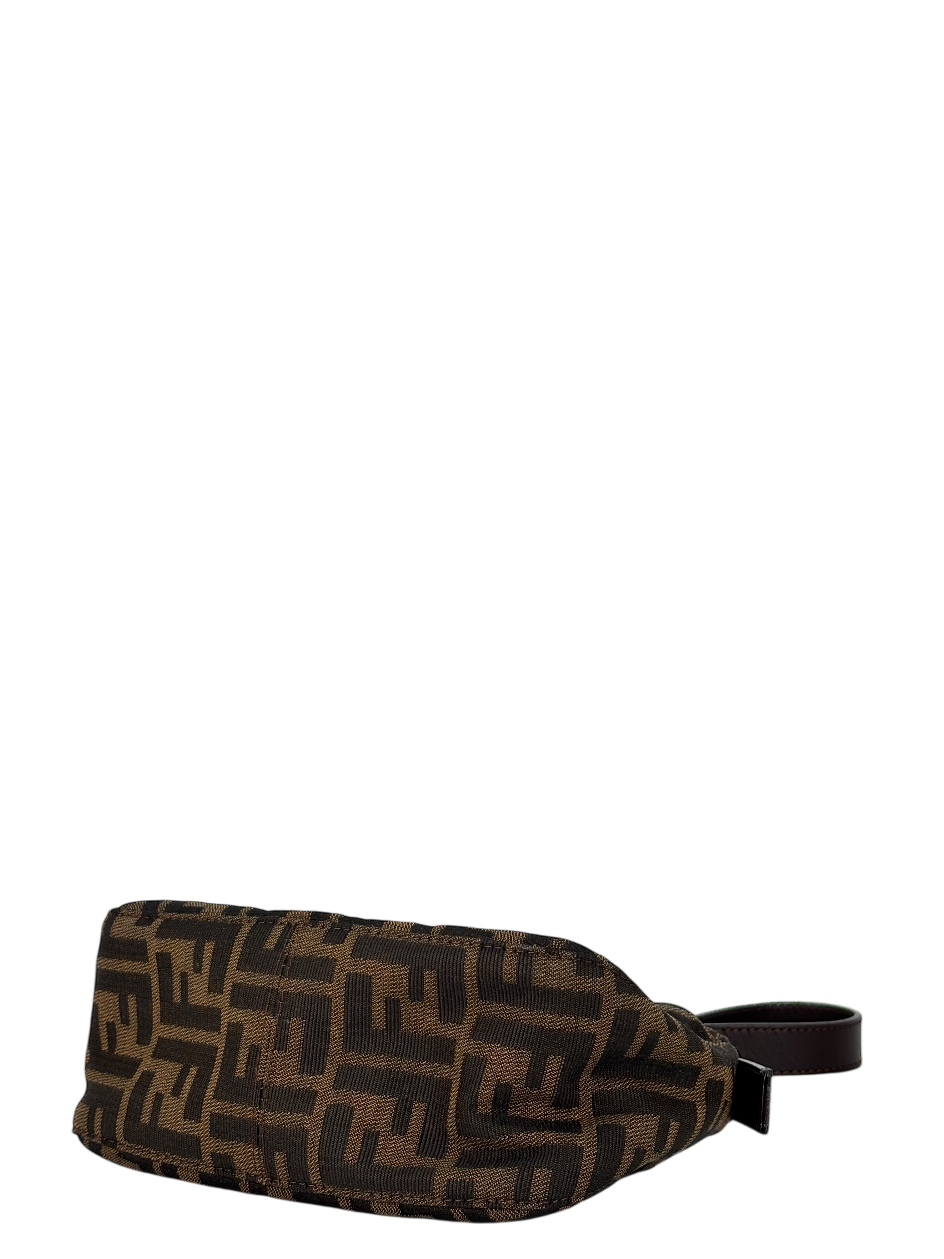 FENDI - Brown Zucca Mini Mamma Baguette Shoulder Bag