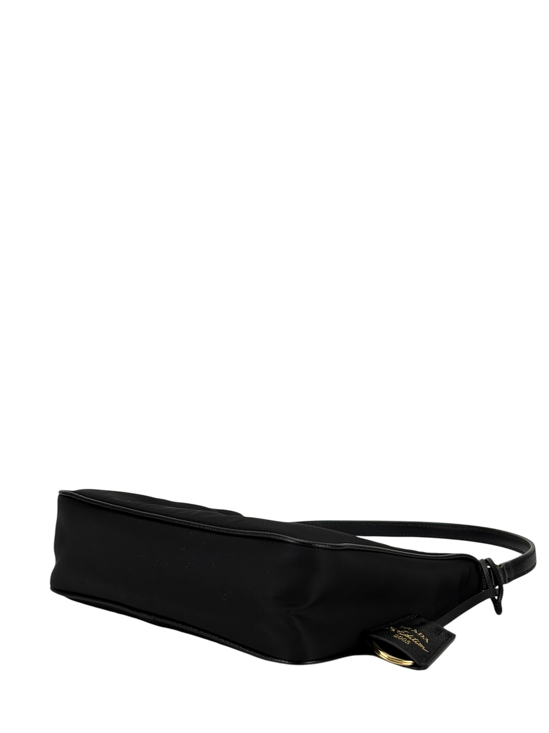 PRADA - Black 2way Nylon Hobo Bag