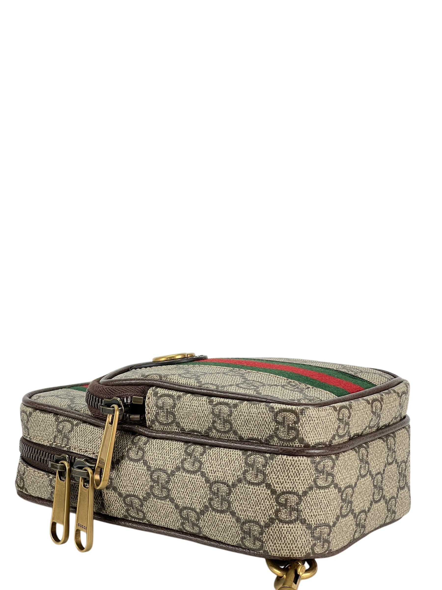 GUCCI -Ophidia GG Supreme Canvas Leather GG Small Mini Bag Sling Bag