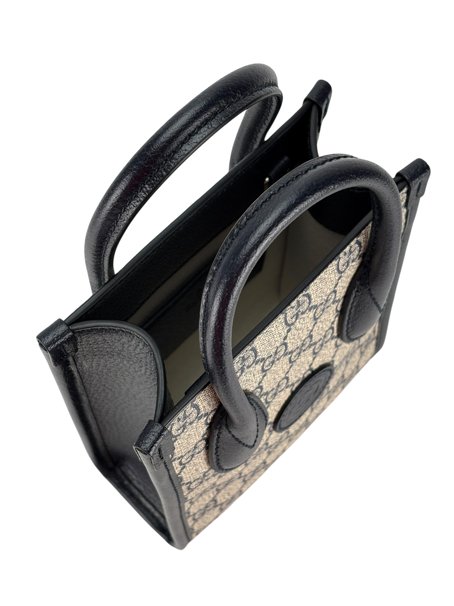 GUCCI - Mini GG Supreme Interlocking Tote Bag