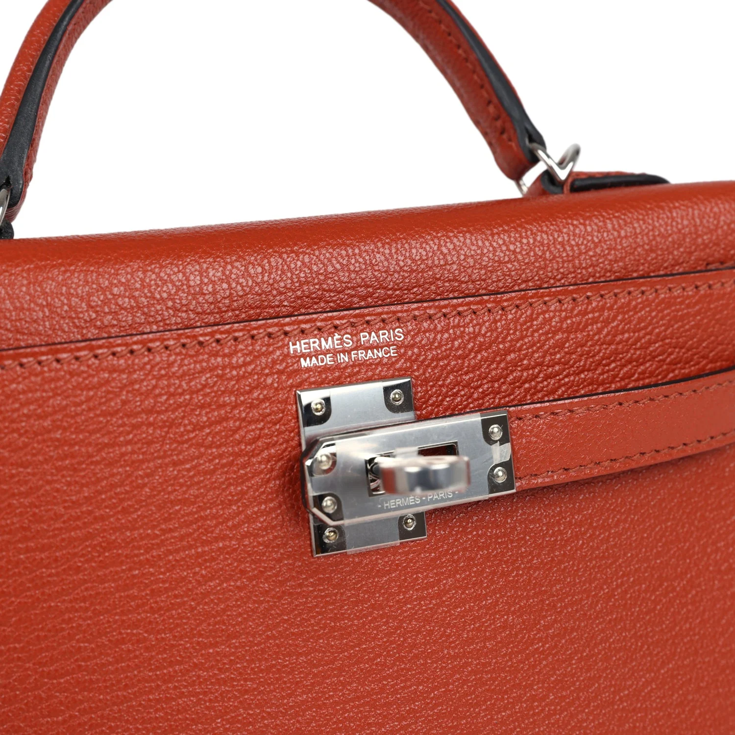 Hermes Kelly Sellier 20 Cuivre Chevre Mysore Palladium Hardware