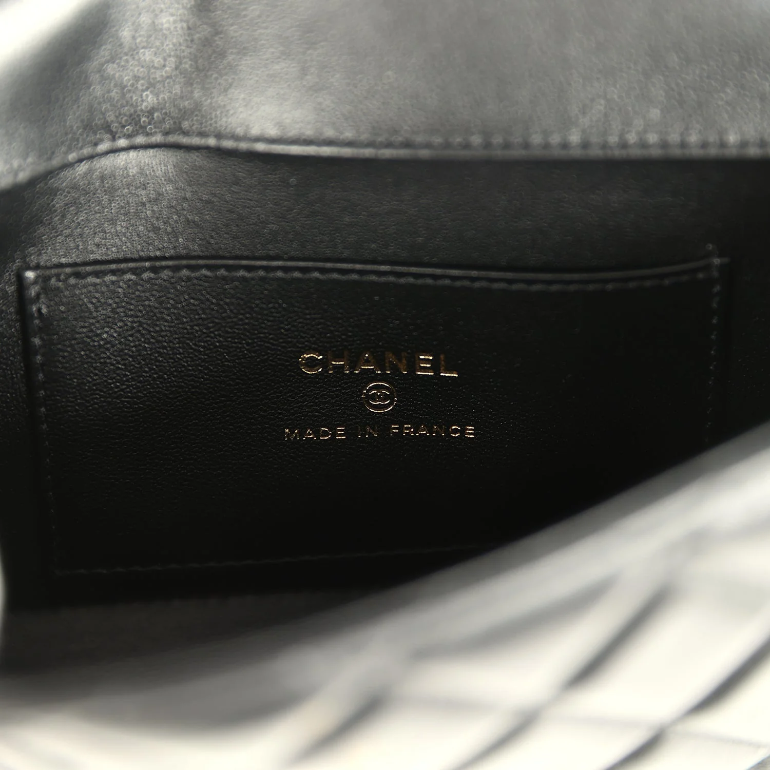 Chanel Mini Tab Flap Bag Black Lambskin Gold Hardware