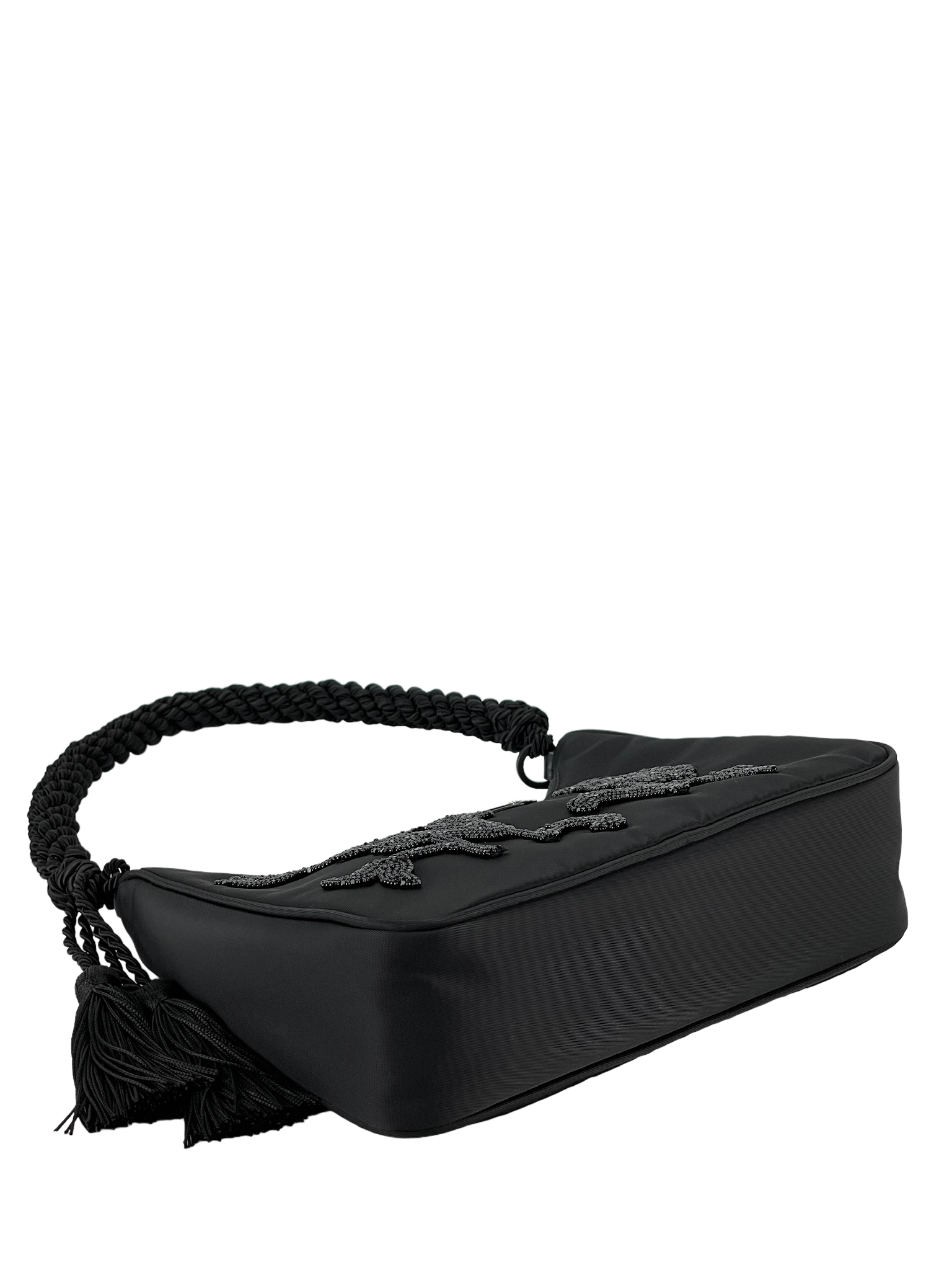 PRADA - Black 2way Nylon Hobo Bag