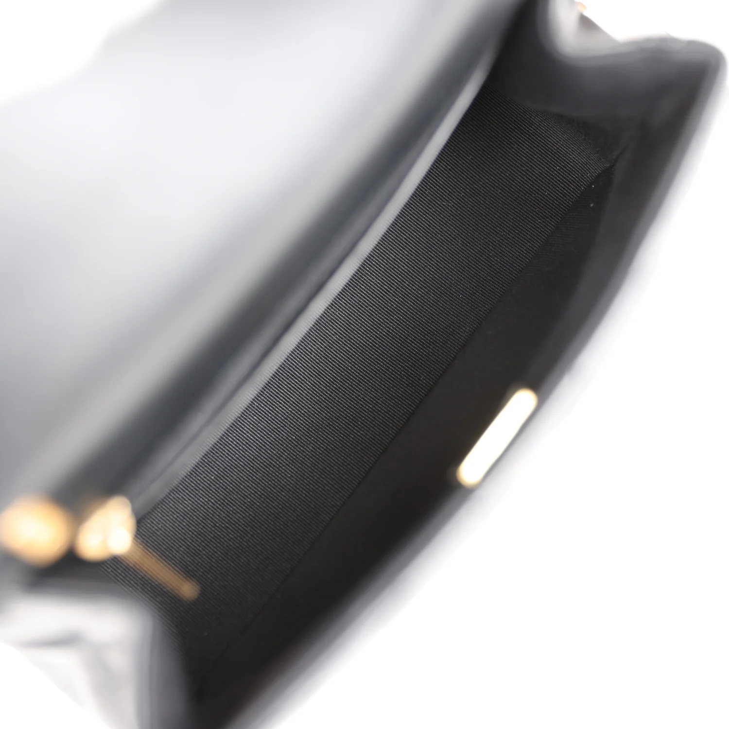 Chanel Mini Charms Flap Bag Black Lambskin Brushed Gold Hardware