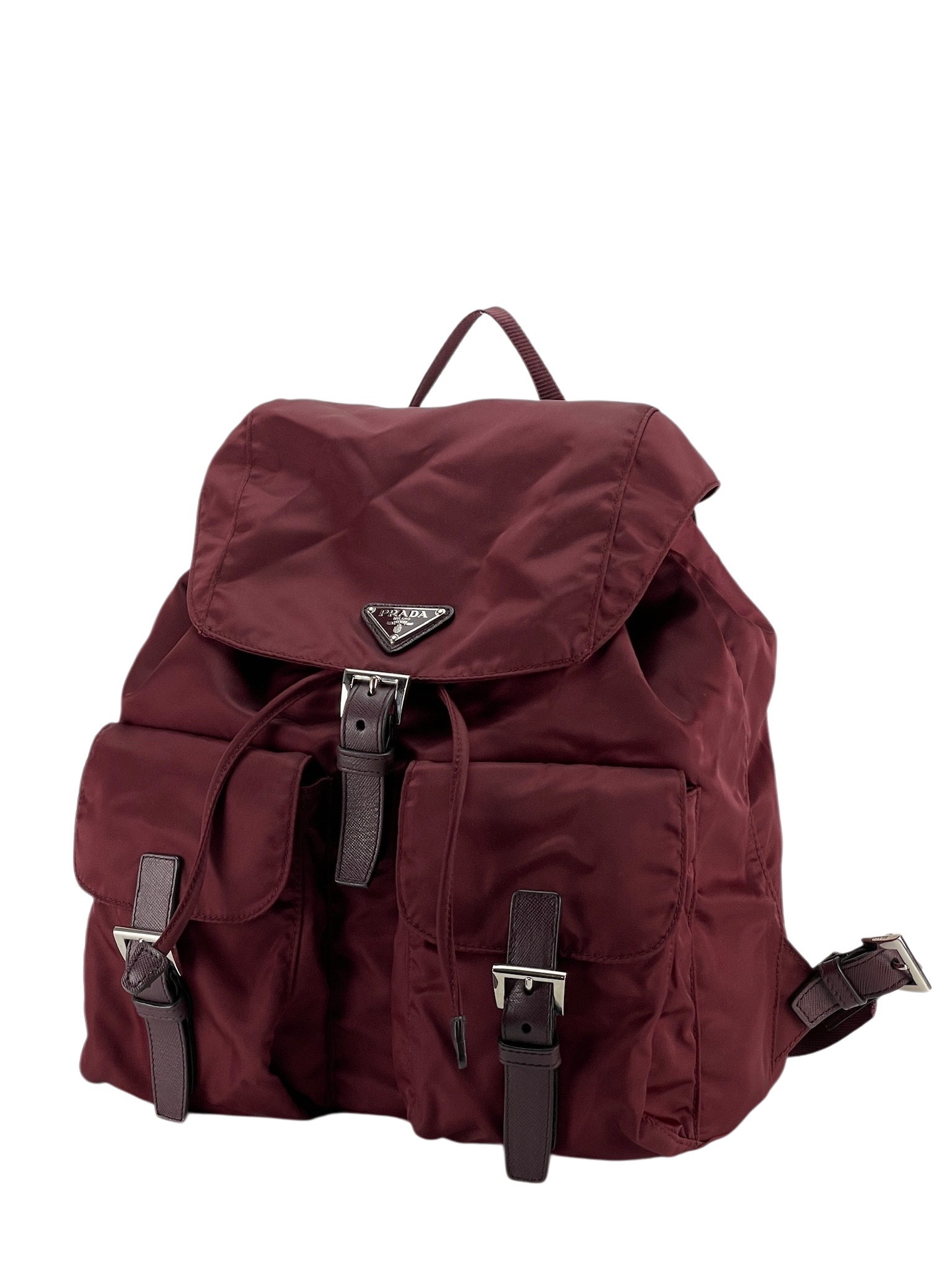 PRADA - Red Re-Nylon Backbag Medium