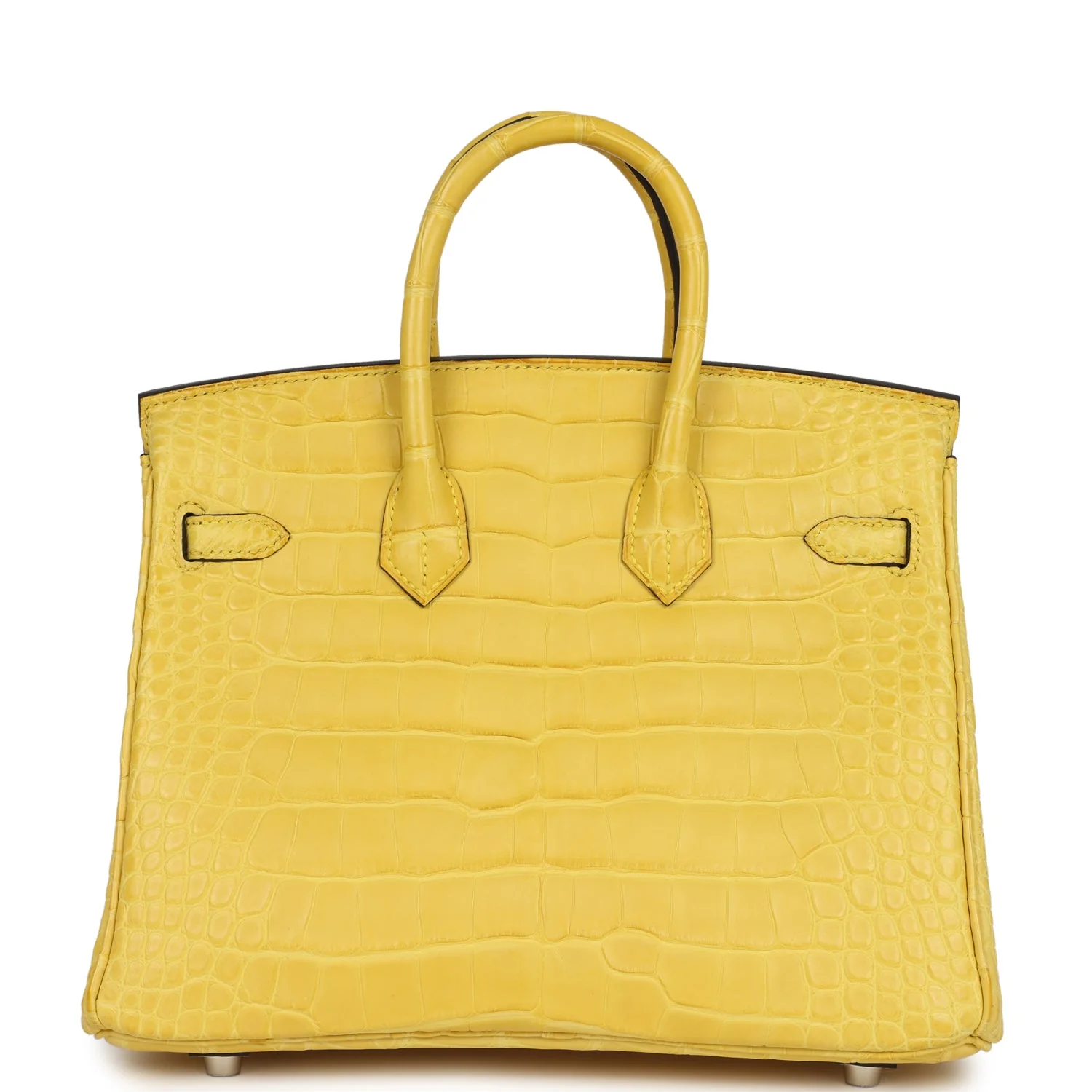 Hermes Birkin 25 Mimosa Matte Alligator Palladium Hardware