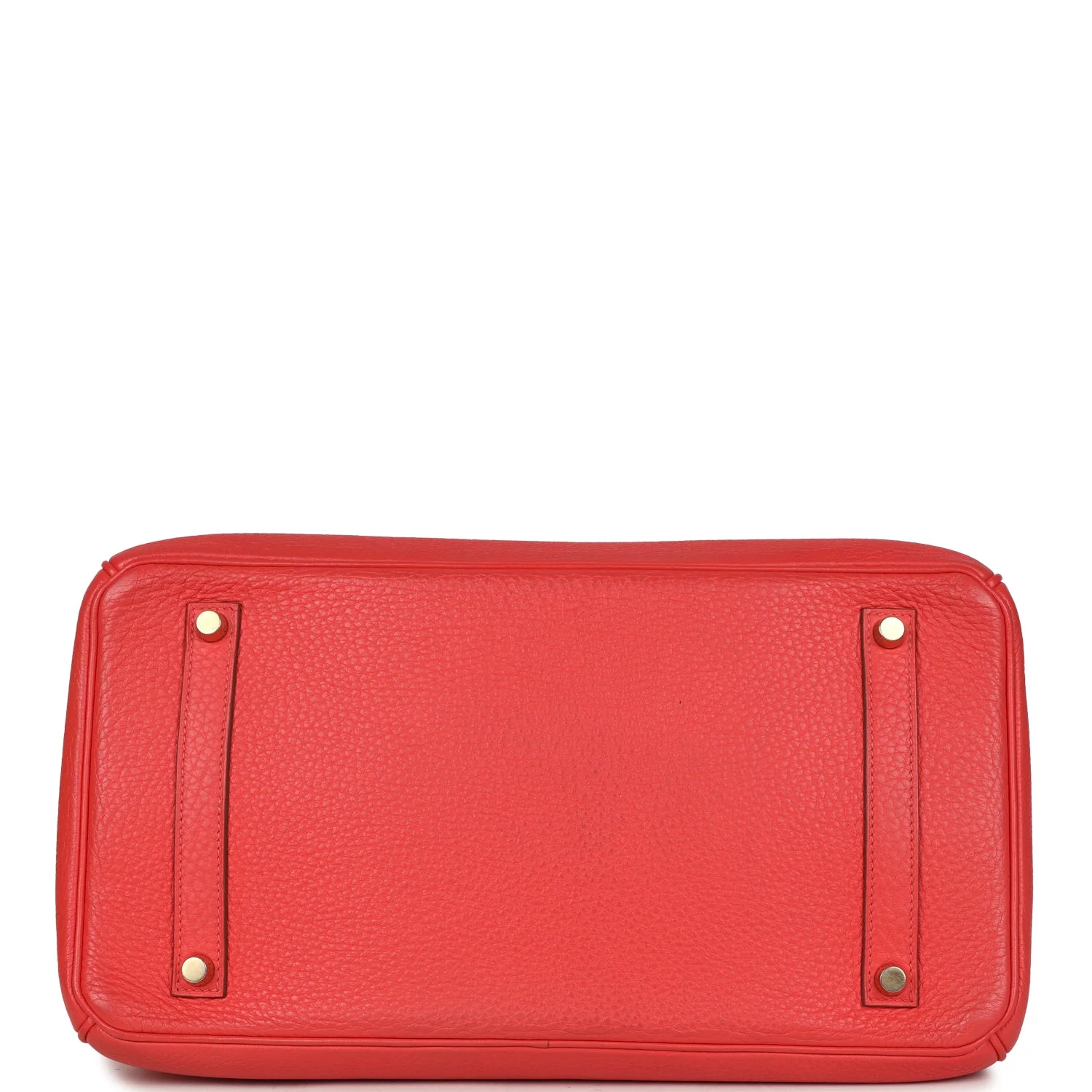 Pre-owned Hermes Birkin 35 Geranium Togo Gold Hardware