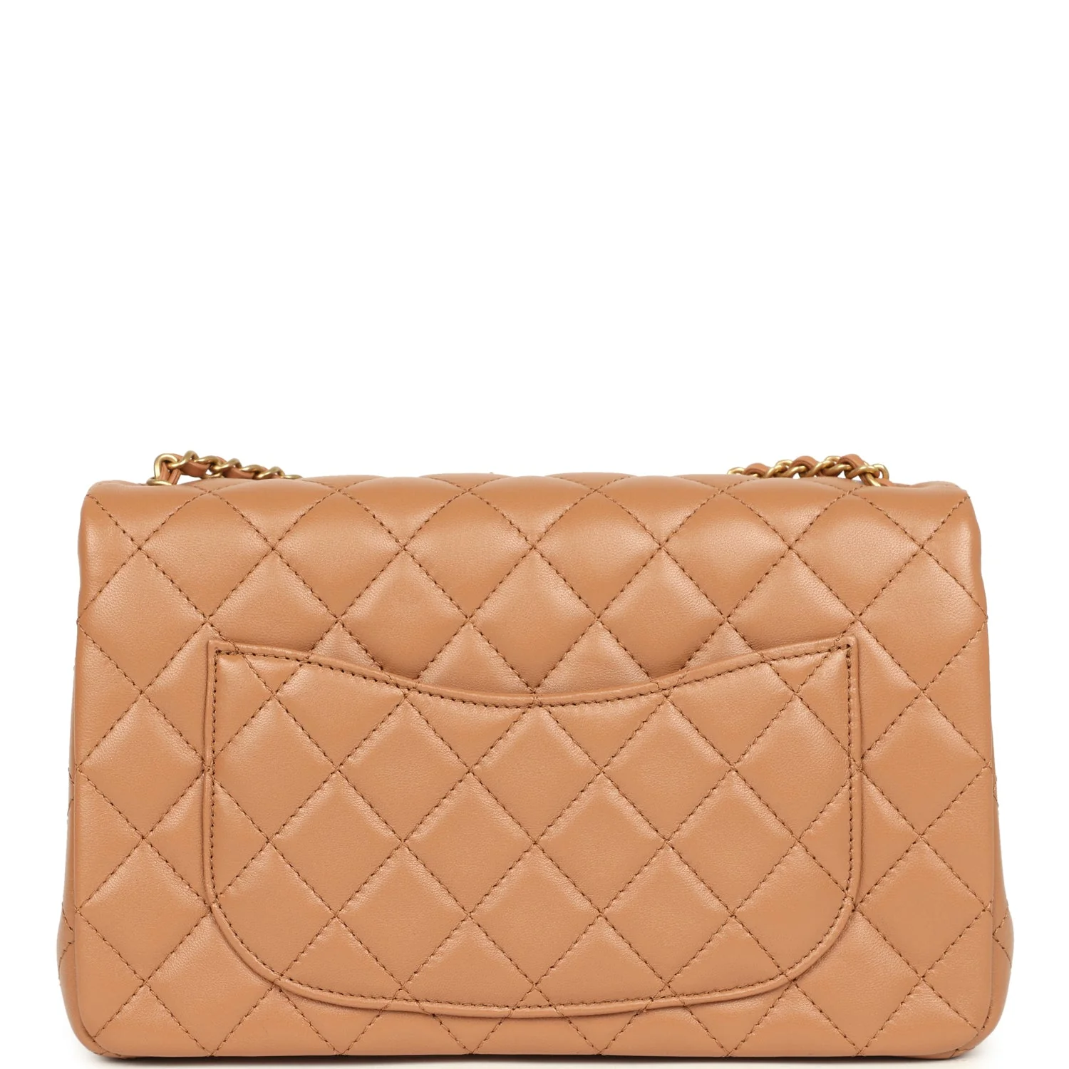 Chanel Small CC Crush Flap Bag Caramel Lambskin Brushed Gold Hardware