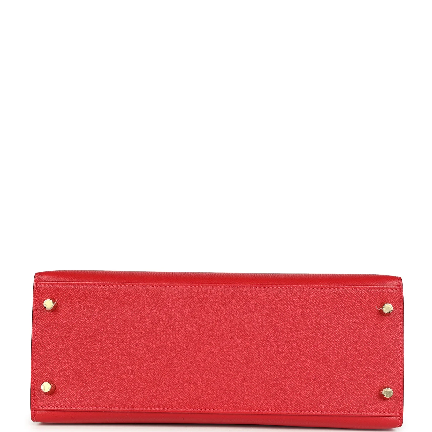 Pre-owned Hermes Kelly Sellier 28 Rouge Casaque Epsom Gold Hardware