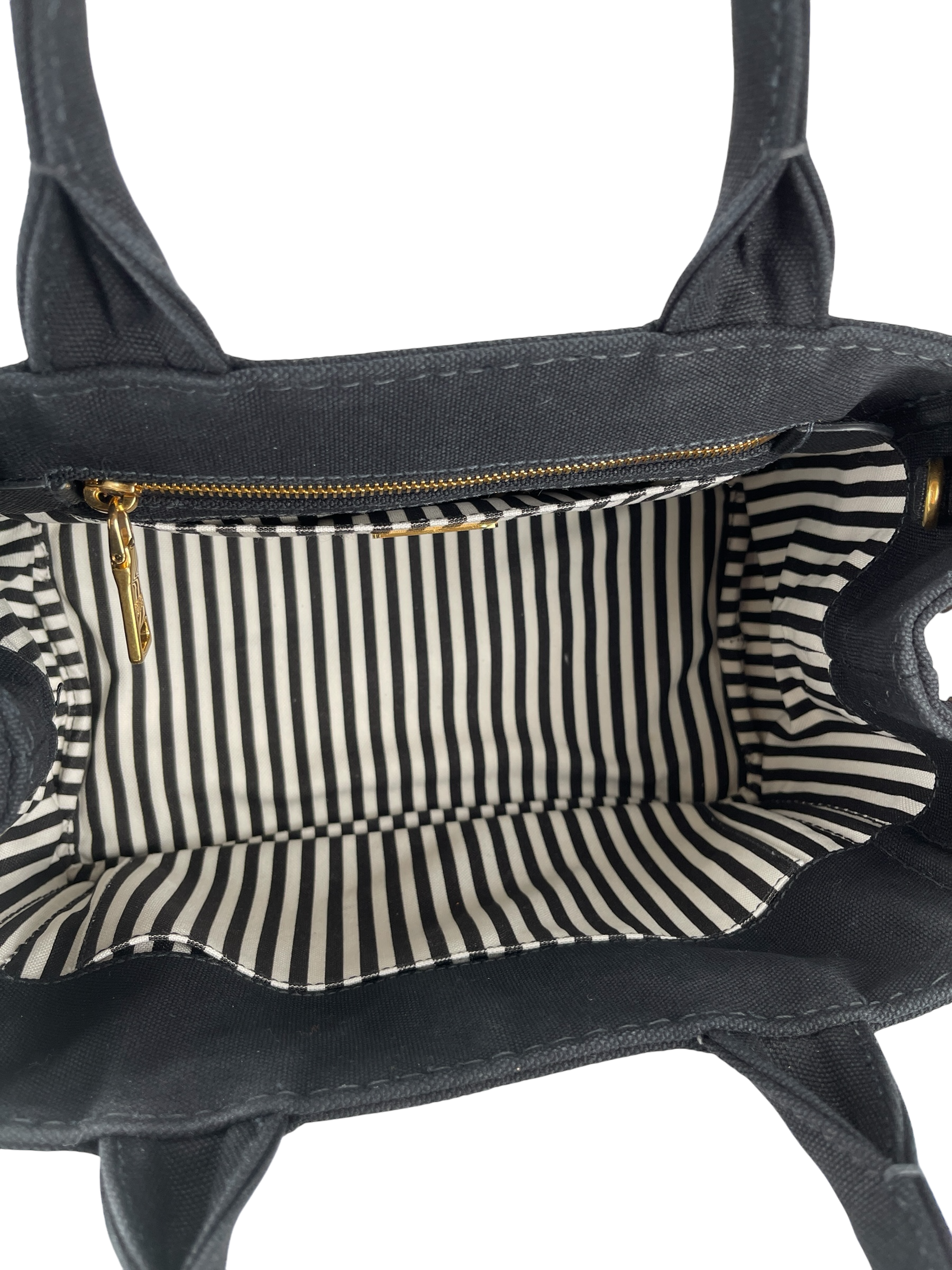 PRADA - Black Canvas Canapa Tote Bag