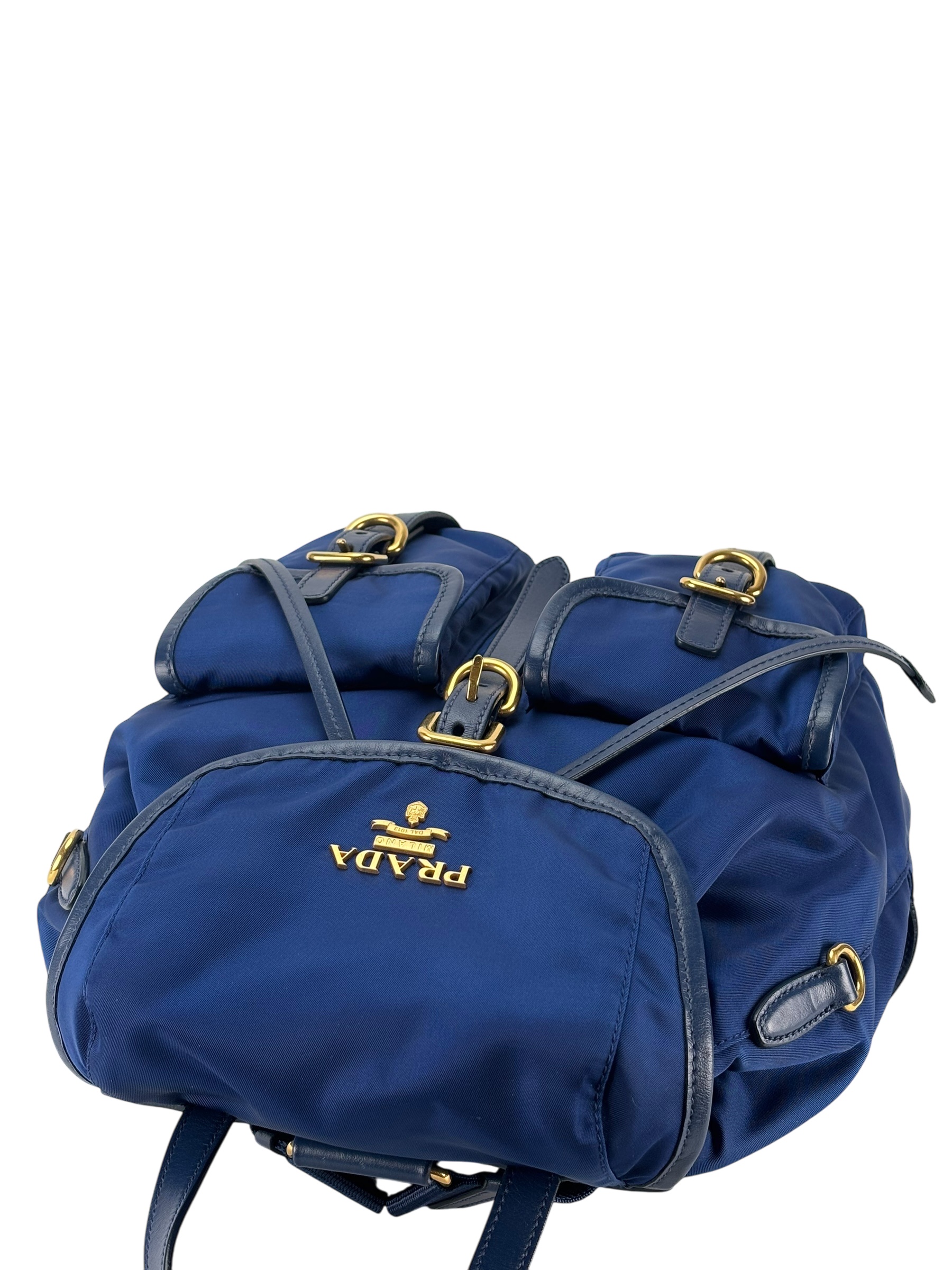 PRADA - Blue Re-Nylon Backbag Small