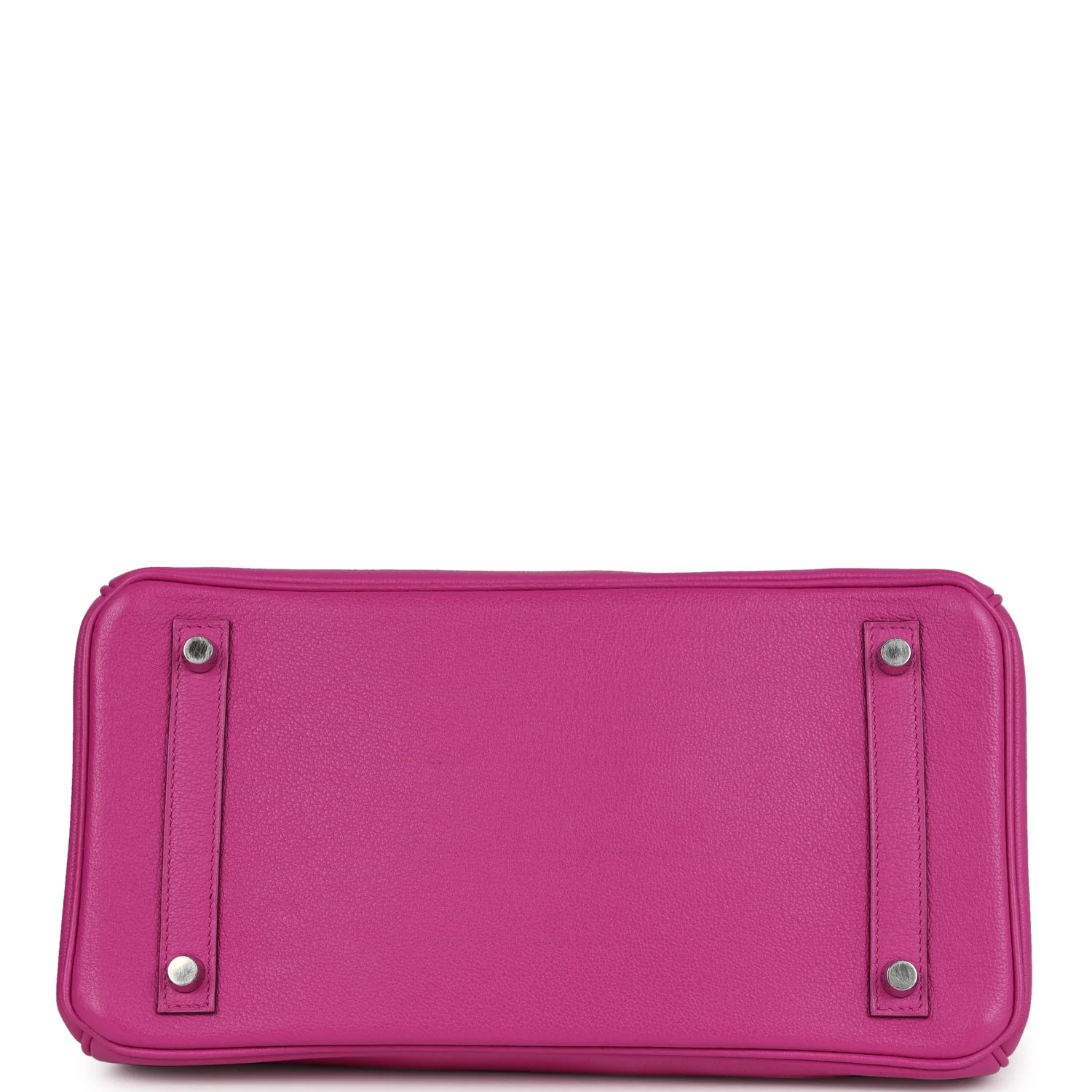 Pre-owned Hermes Birkin 30 Magnolia Novillo Palladium Hardware