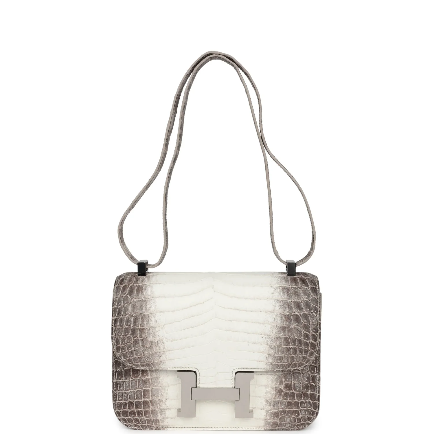 Hermes Constance 1-24 Himalaya Matte Niloticus Crocodile Palladium Hardware