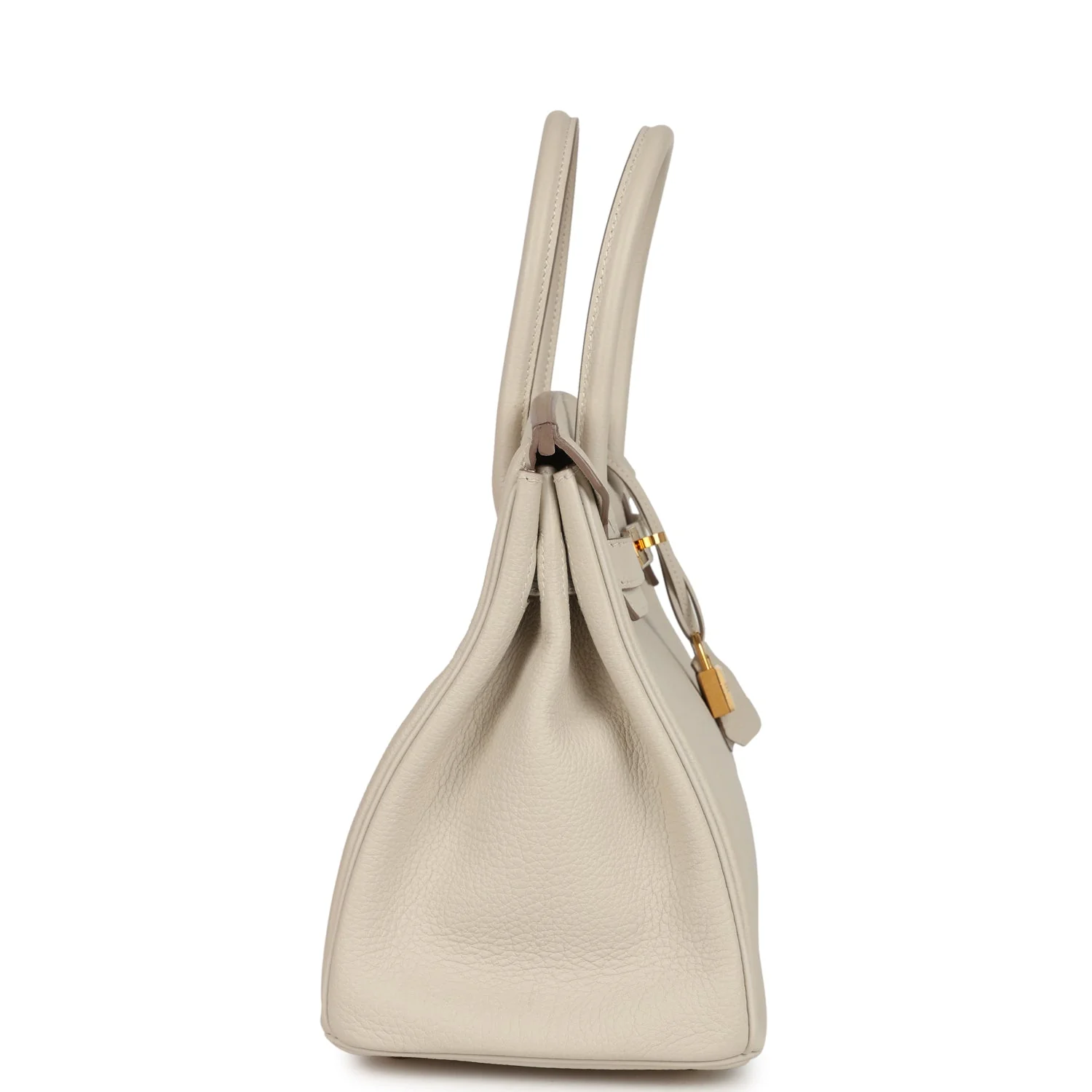 Pre-owned Hermes Birkin 30 Craie Togo Gold Hardware