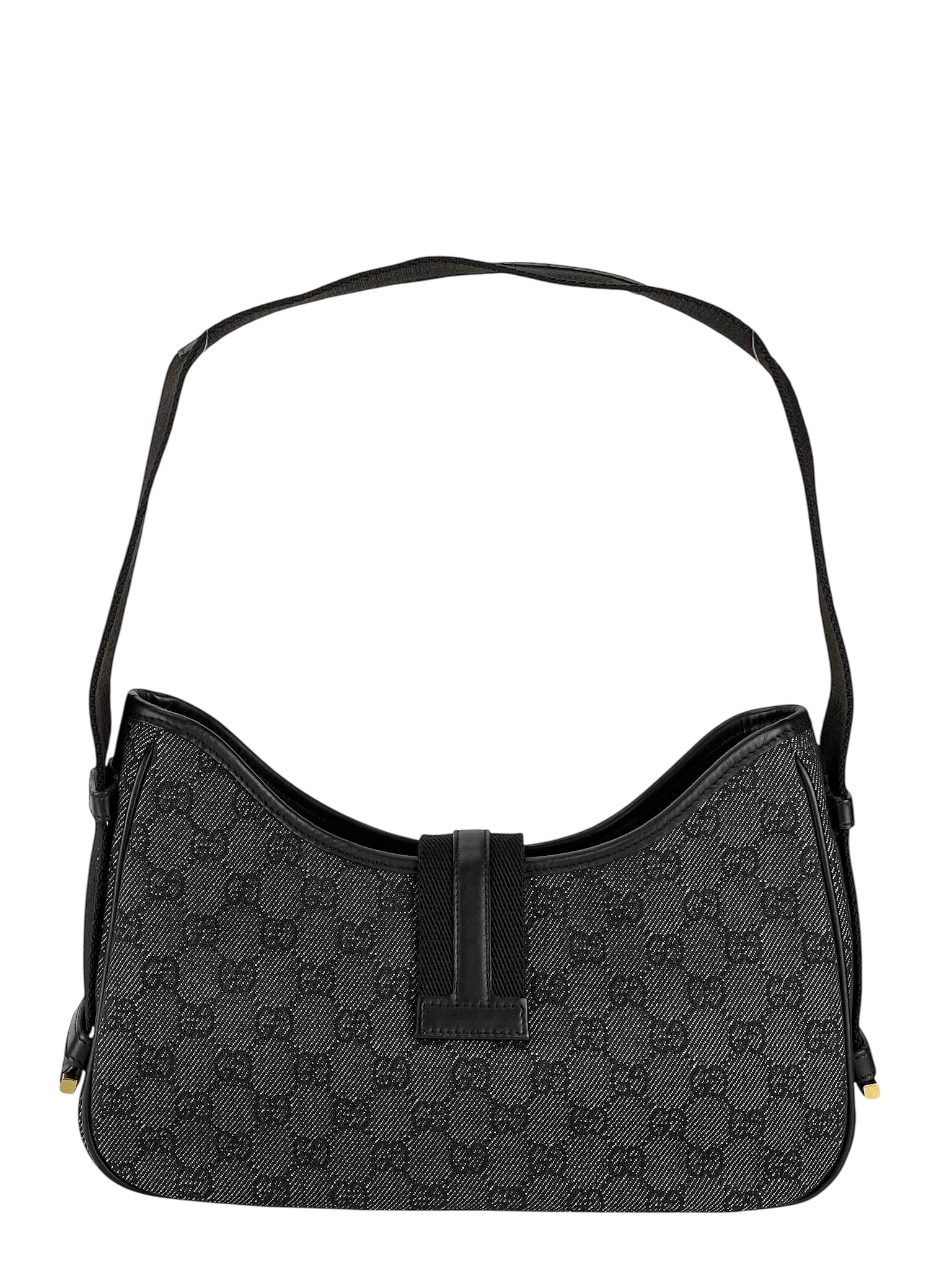 GUCCI - Denim GG Fabric Small Jackie Shoulder Bag