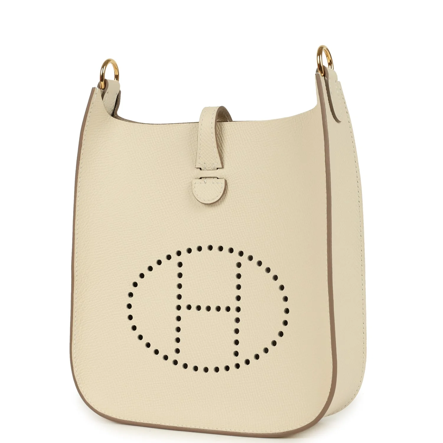 Hermes Evelyne Sellier TPM Craie Epsom Gold Hardware