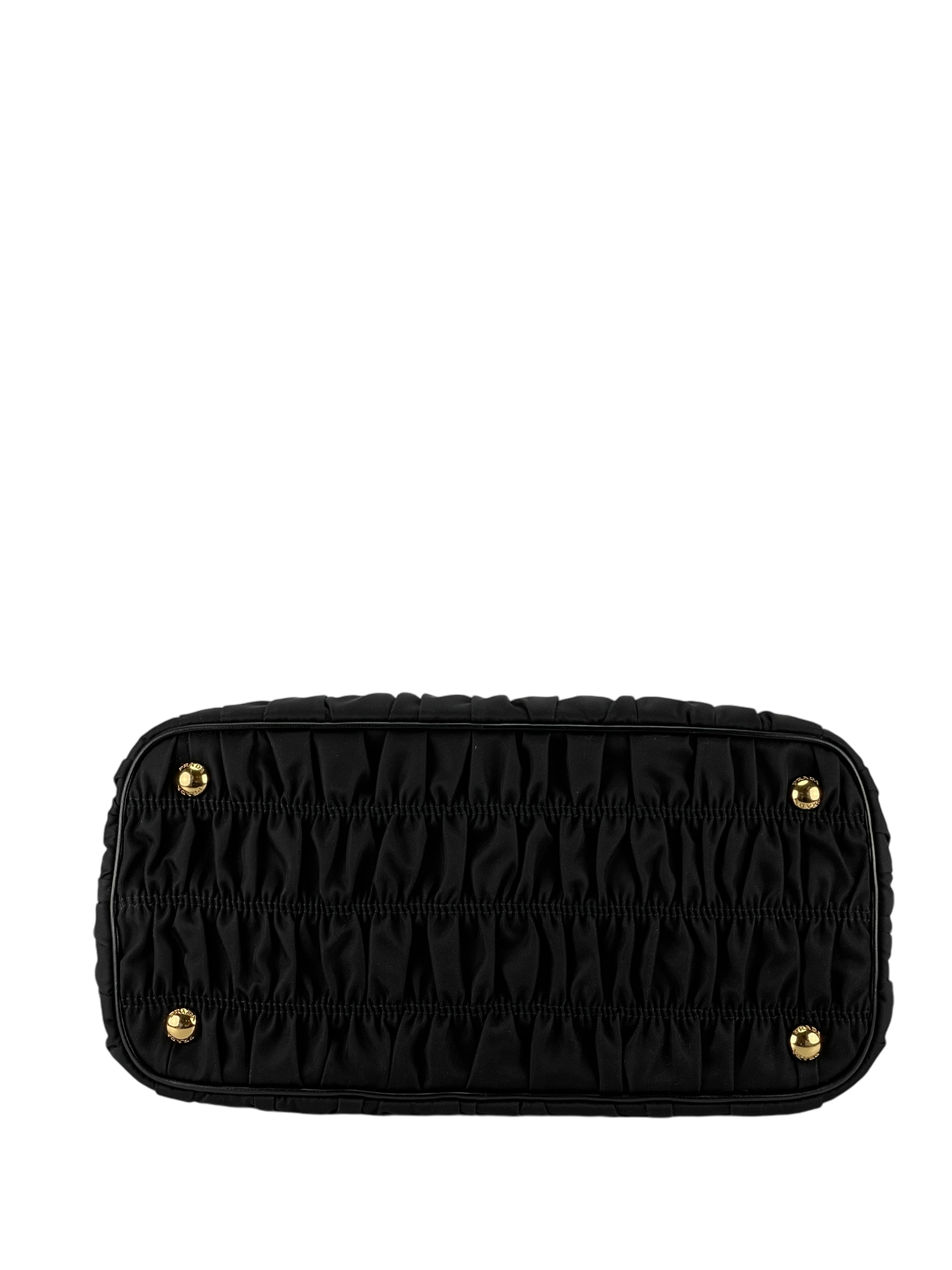 PRADA - Tessuto Nylon Gaufre Small Tote Black