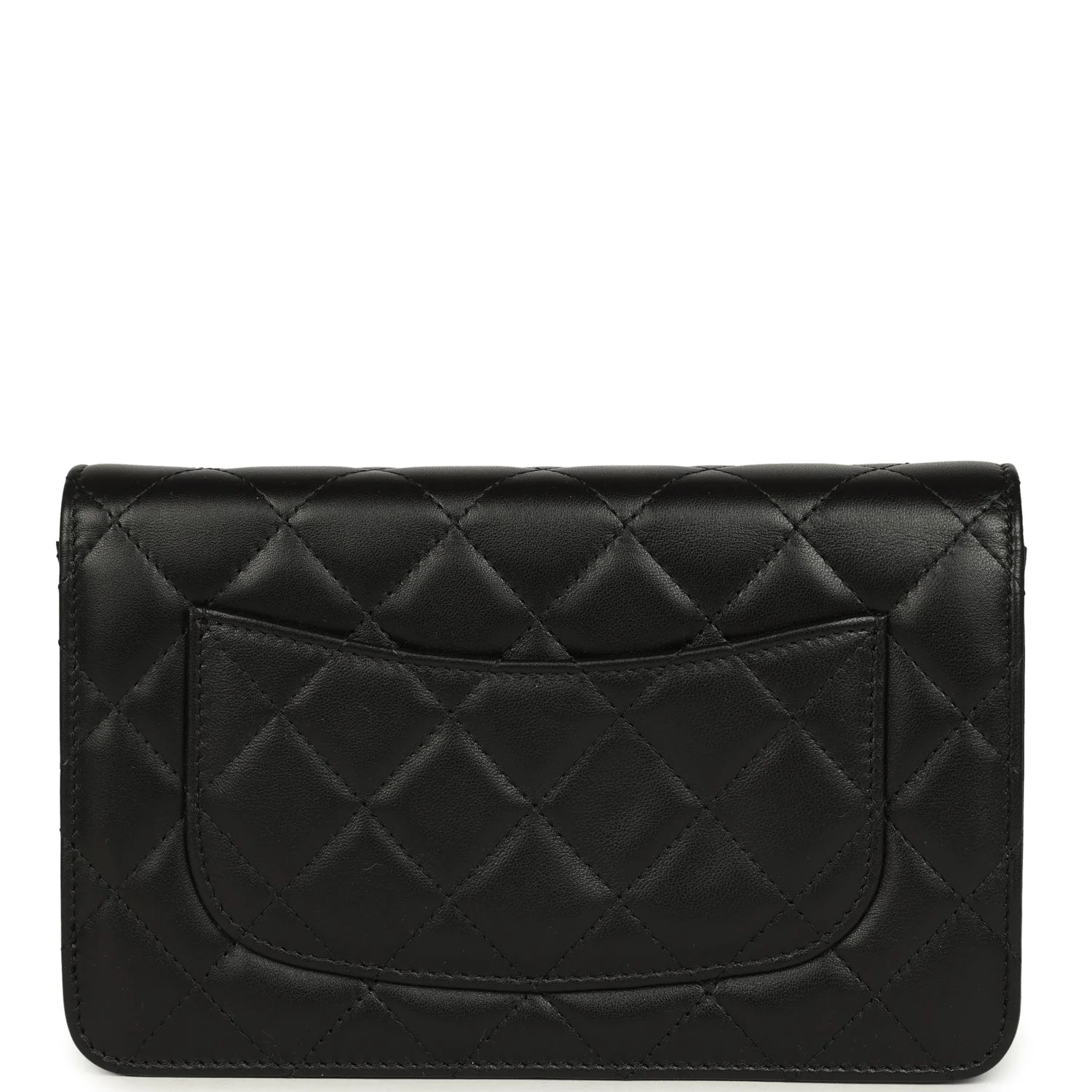 Chanel Wallet On Chain WOC Black Lambskin Gold Hardware