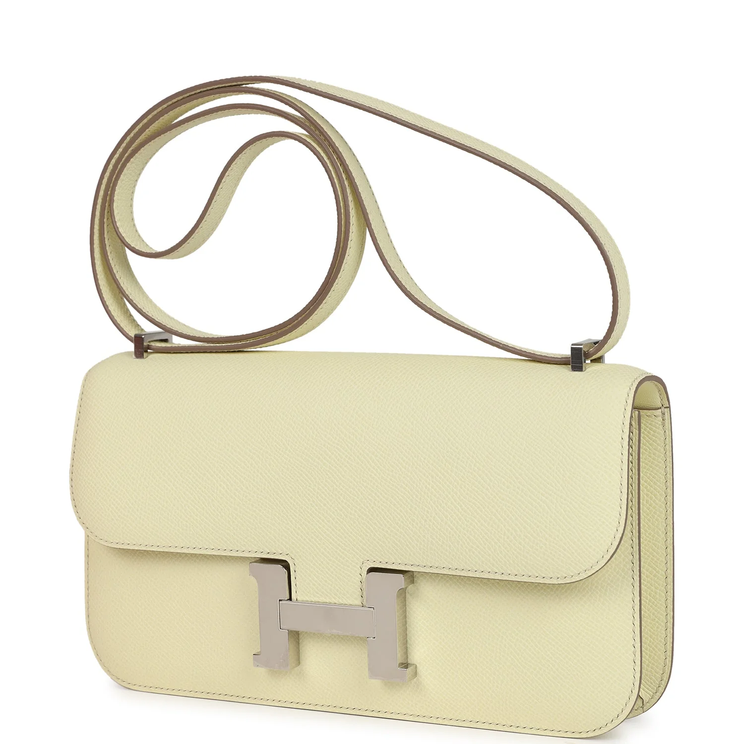Hermes Constance Elan Jaune Milton Epsom Palladium Hardware