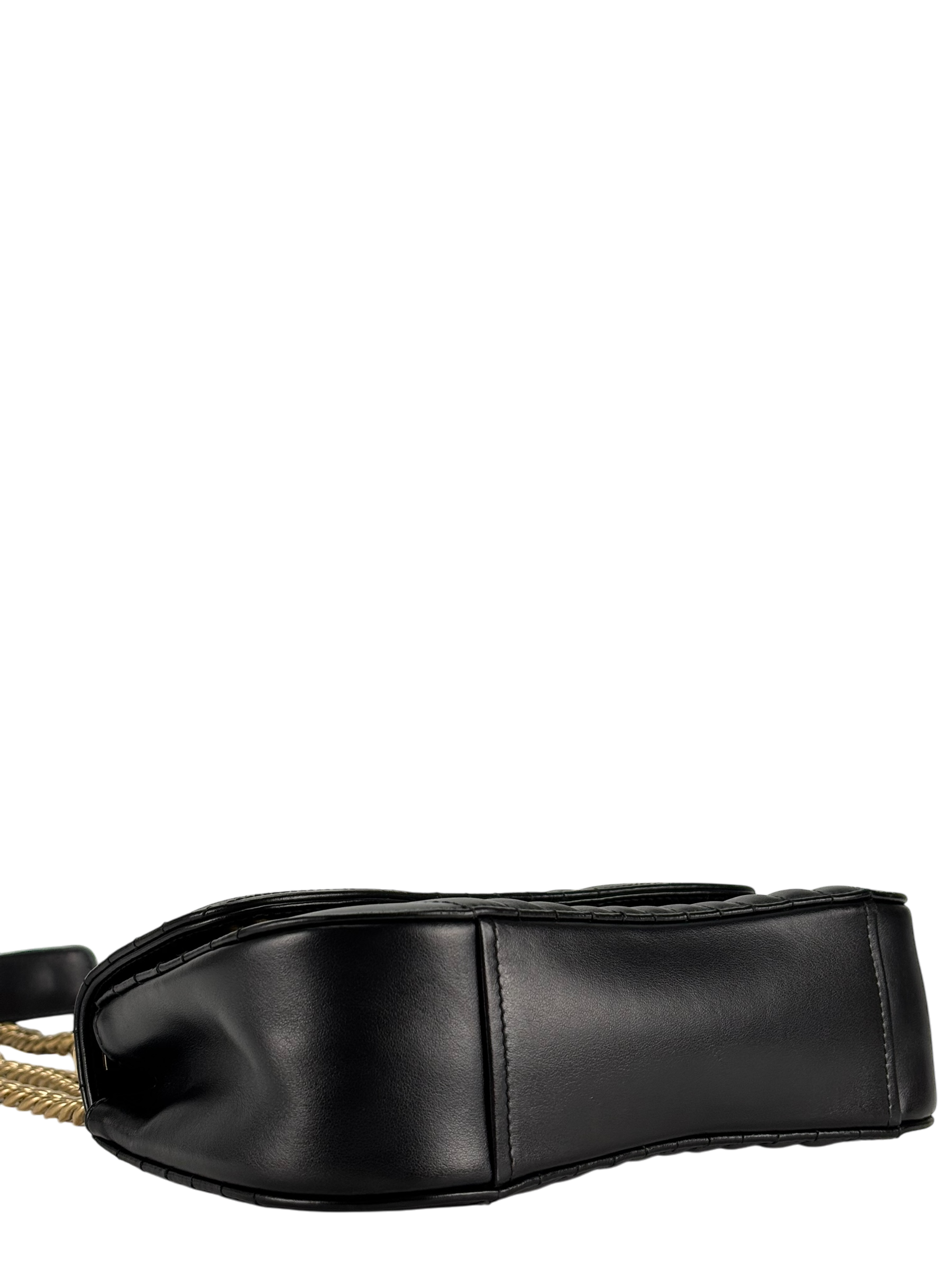 PRADA - Black Calfskin Soft Diagramme Crossbody Bag