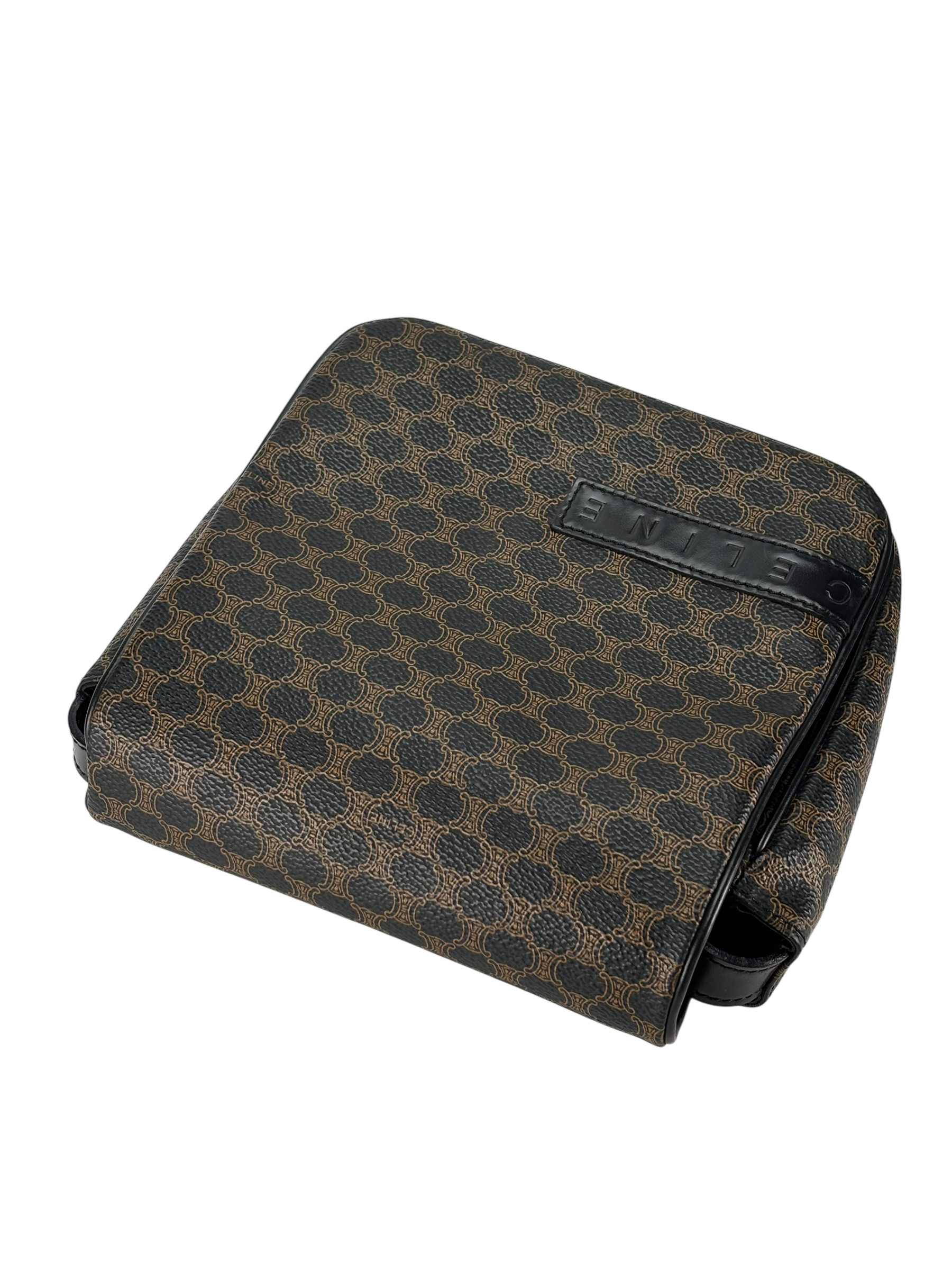 CELINE - Black Macadam Crossbody Bag