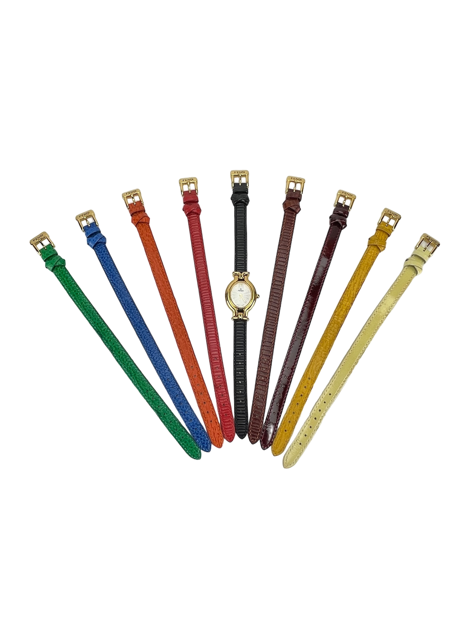FENDI - Chameleon Interchangeable Strap Watch ( 9 Color )