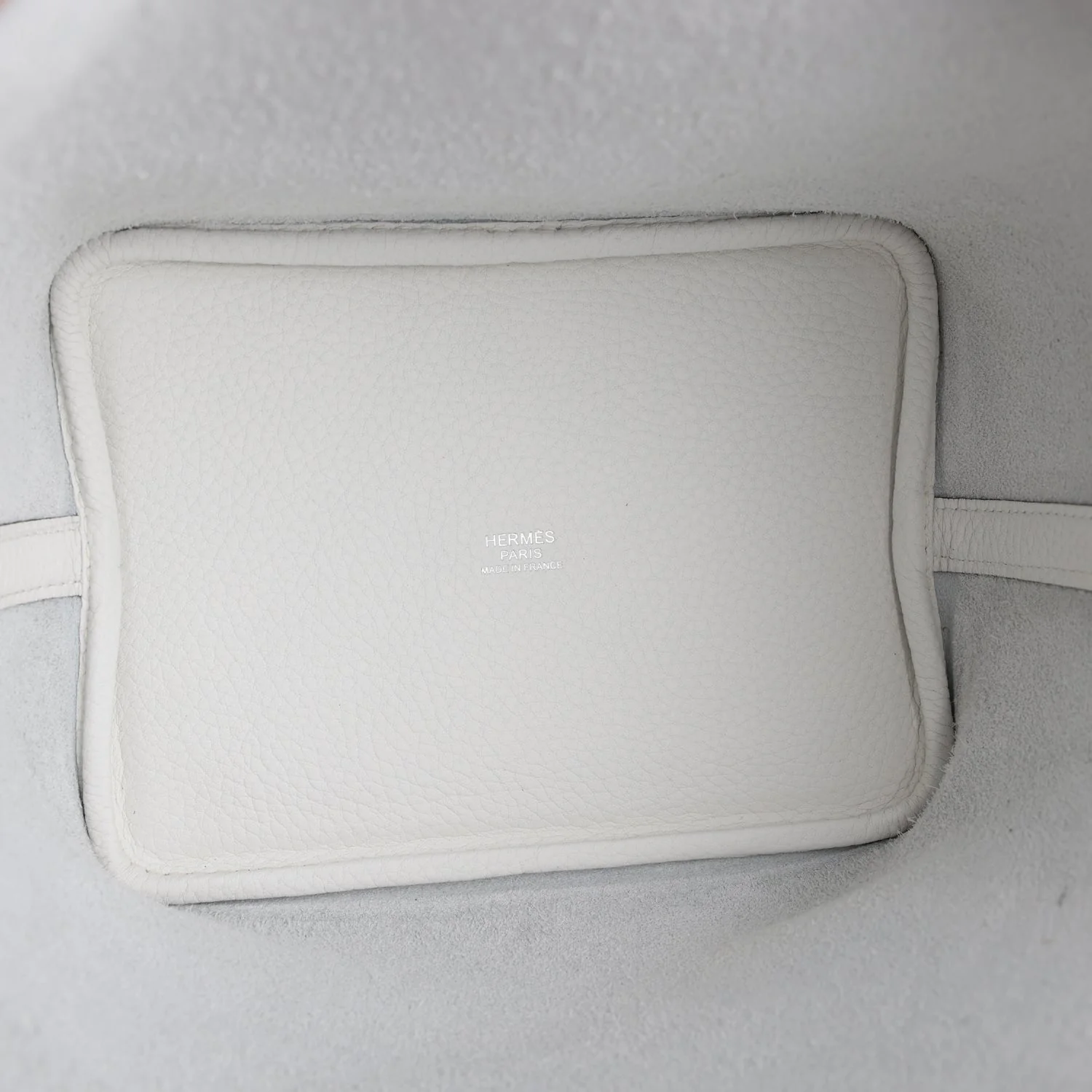 Hermes Picotin Lock Eclat 18 New White Clemence and Sesame Swift Palladium Hardware