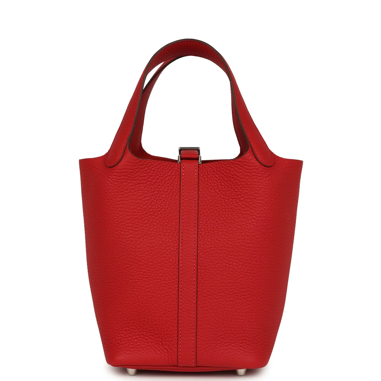 Hermes Picotin Lock 18 Vermillion Clemence Palladium Hardware