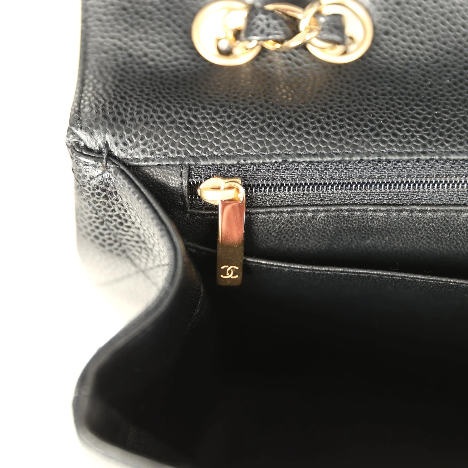 Chanel Jumbo Classic Single Flap Bag Black Caviar Gold Hardware