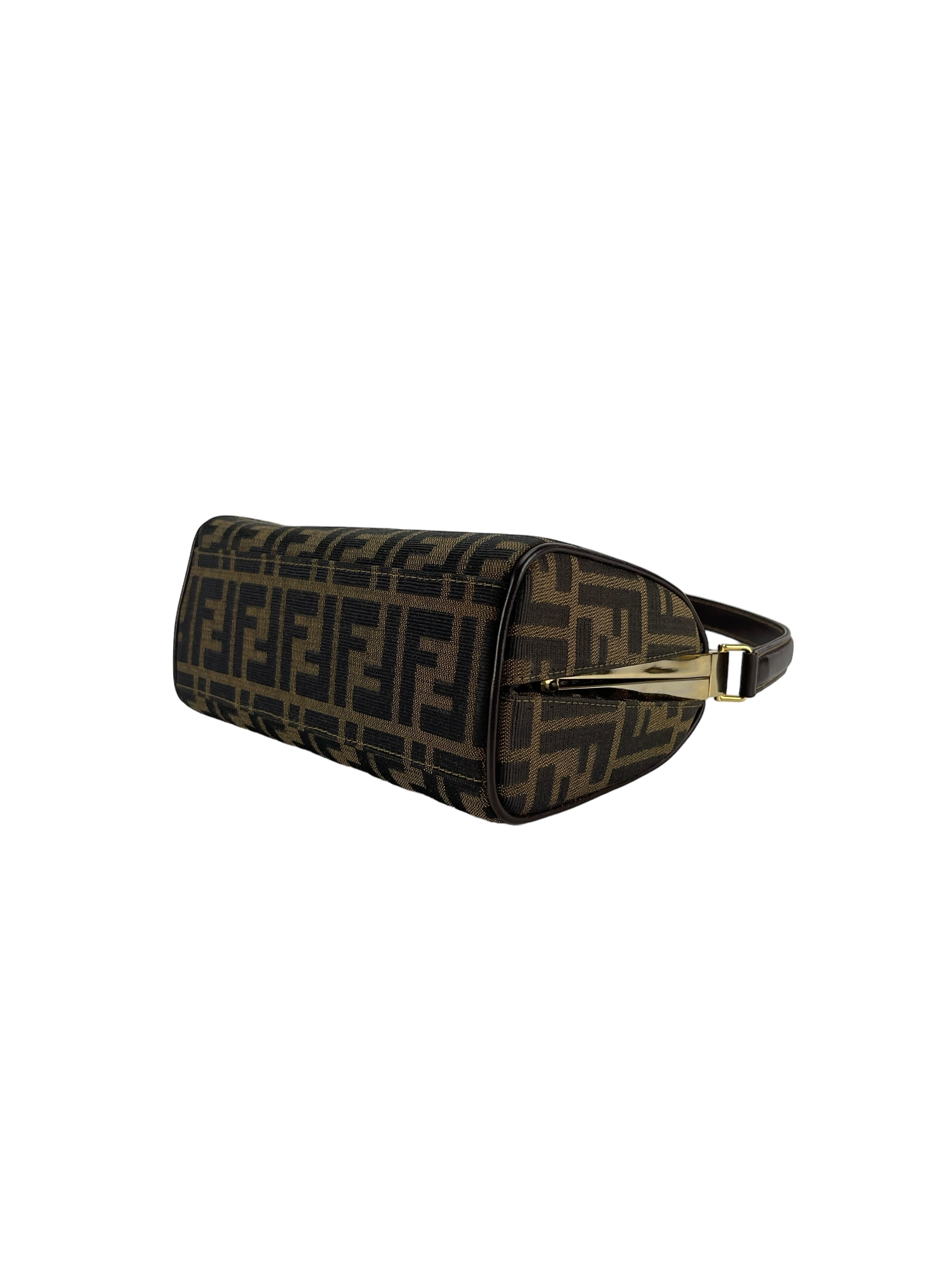 FENDI - Zucca Canvas Top Handle Bag Canvas Handbag