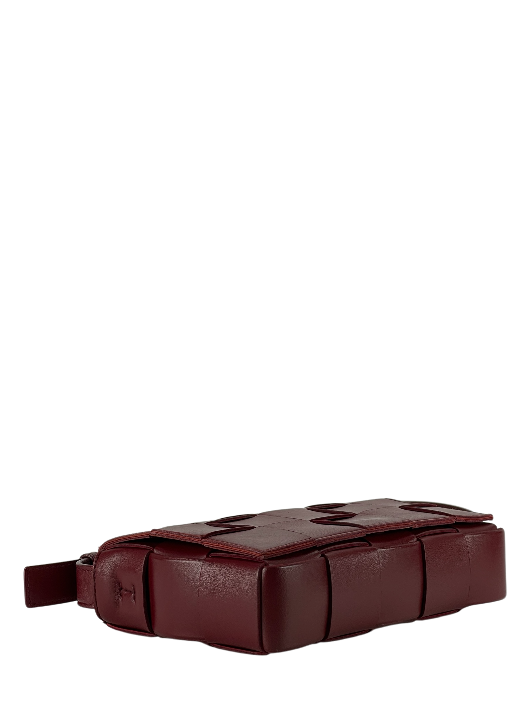 BOTTEGA VENETA - Barolo intrecciato leather Small Cassette Crossbody bag