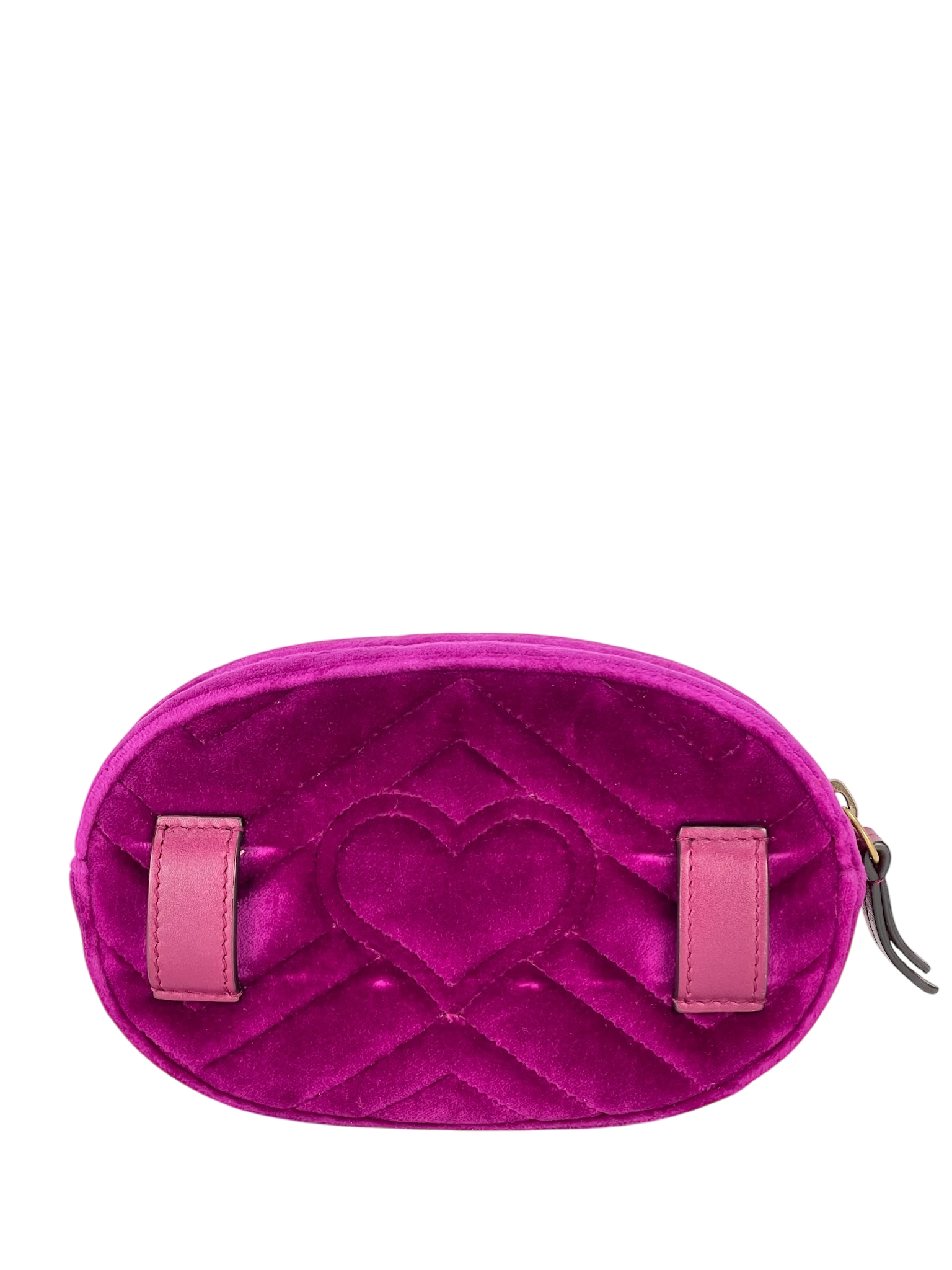 GUCCI - GG Marmont Matelasse Velvet Belt Bag Violet