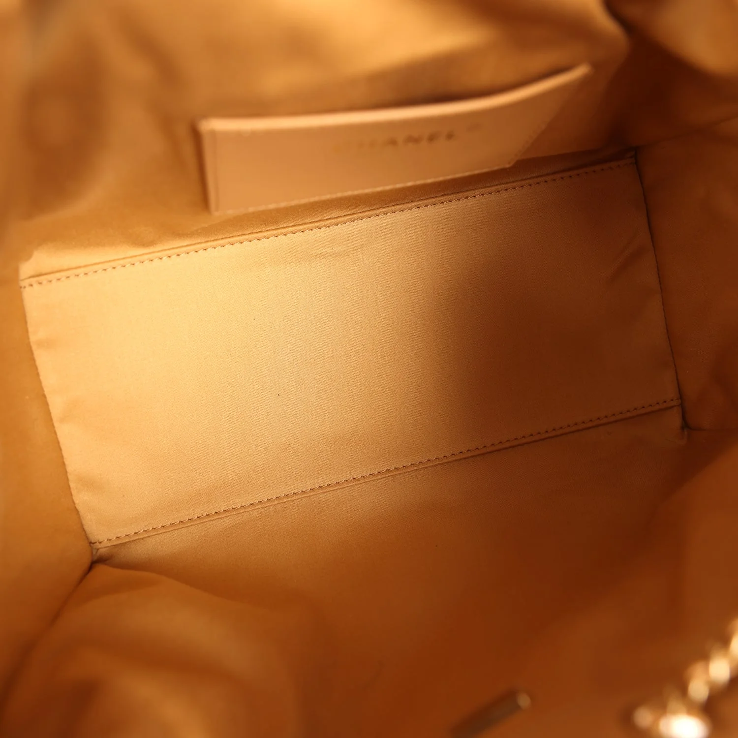 Chanel Small 25 Hobo Bag Tan Suede Antique Gold Hardware