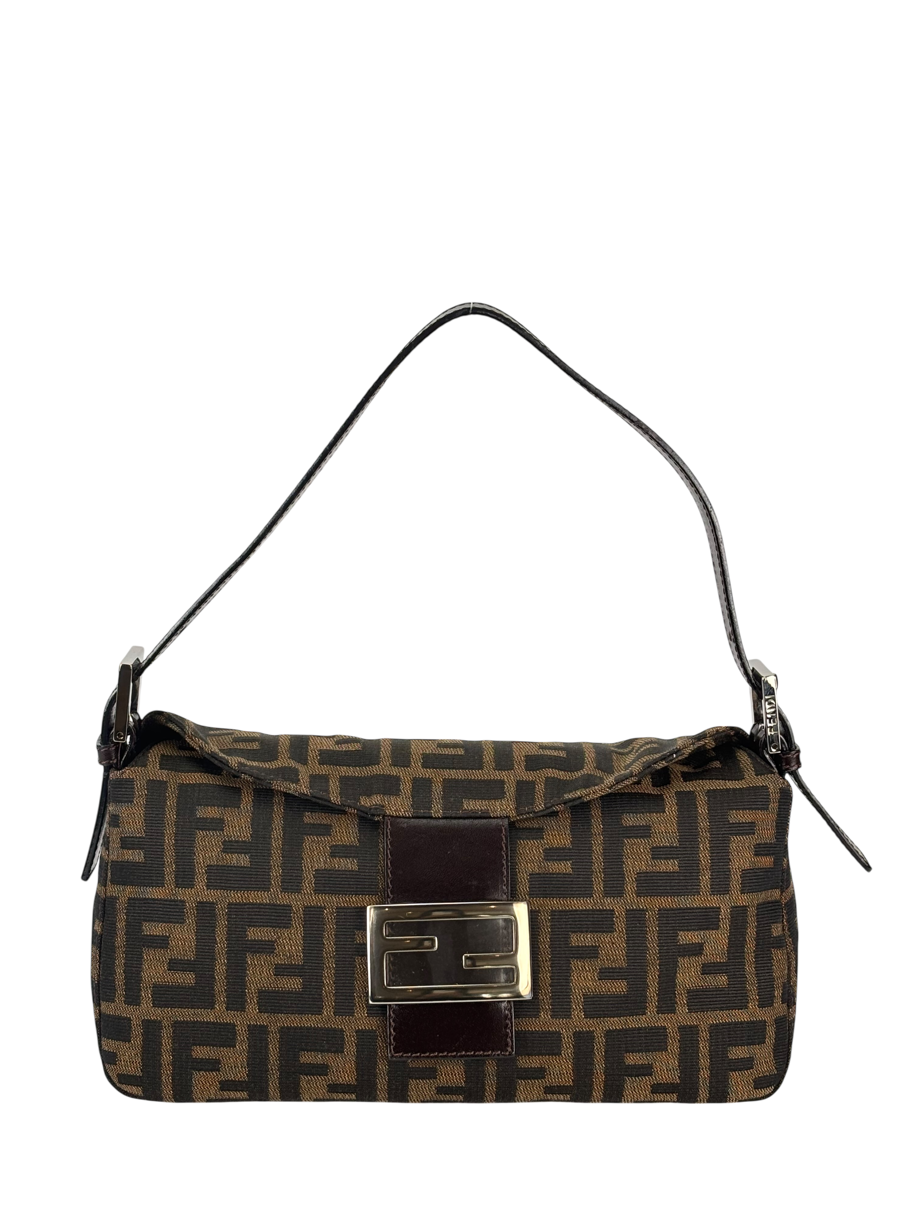 FENDI - Zucca Canvas Baguette Shoulder Bag