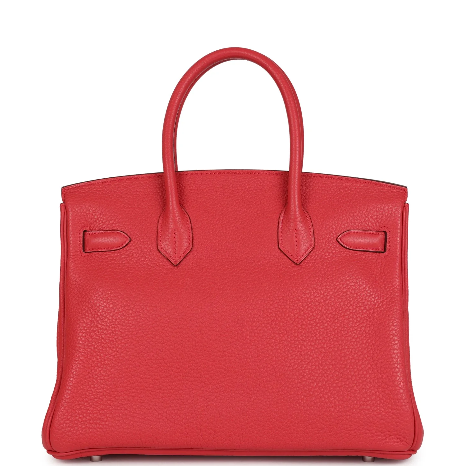 Pre-owned Hermes Birkin 30 Bougainvillea Clemence Palladium Hardware