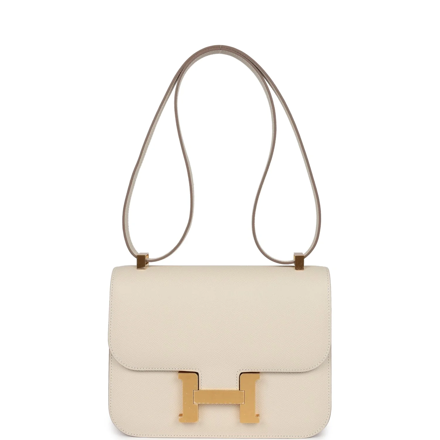 Hermes Constance 1-24 Craie Epsom Brushed Gold Hardware
