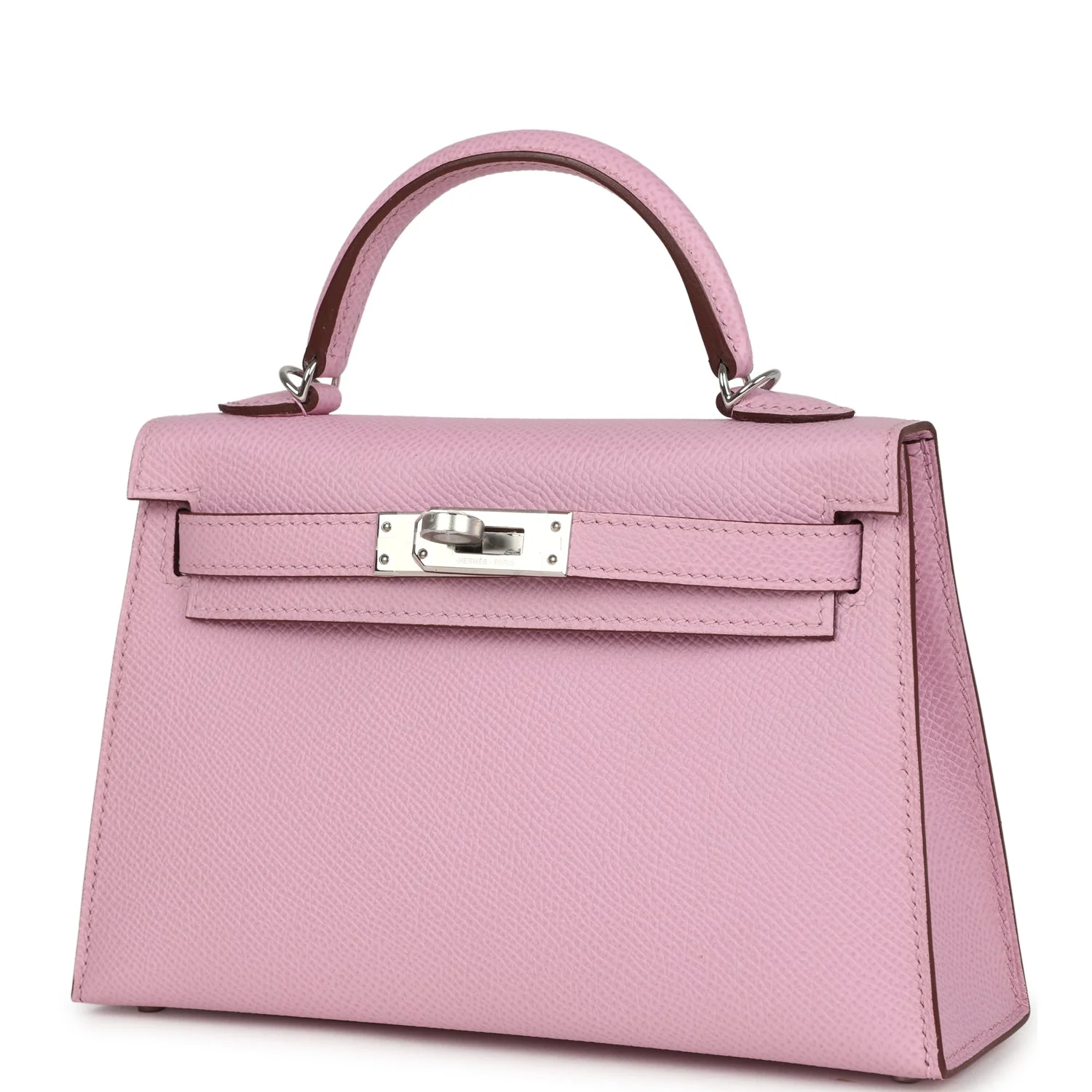 Hermes Kelly Sellier 20 Mauve Sylvestre Epsom Palladium Hardware
