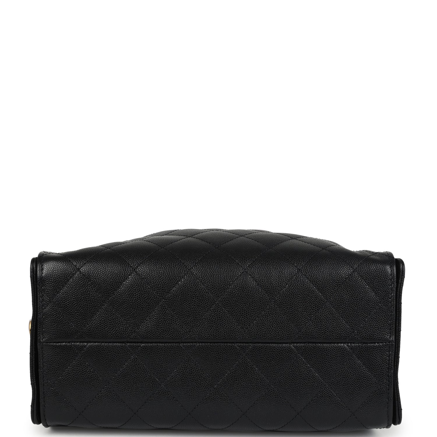 Chanel Small 25 Hobo Bag Black Caviar Antique Gold Hardware