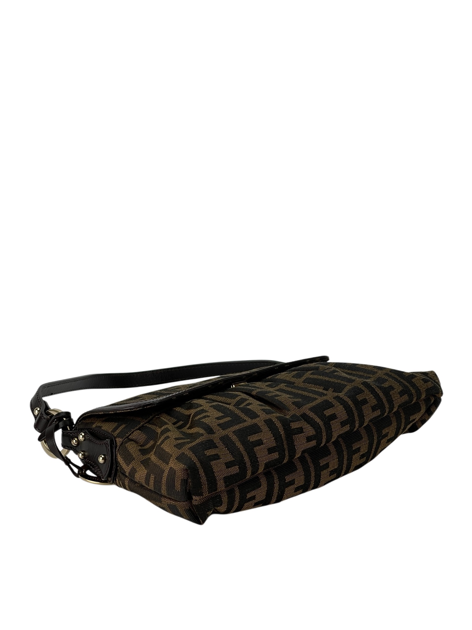 FENDI - Brown Canvas Zucca one-Shoulder Bag