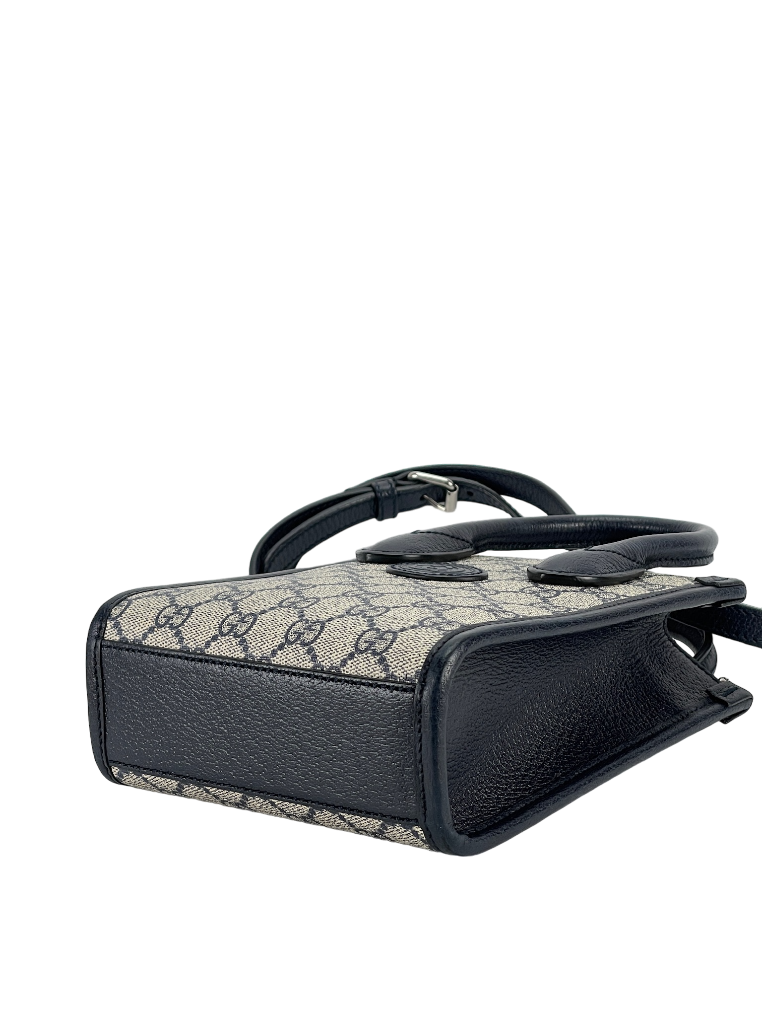 GUCCI - Mini GG Supreme Interlocking Tote Bag