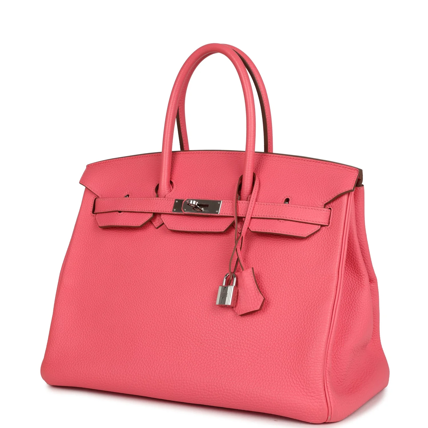 Pre-owned Hermes Birkin 35 Rose Lipstick Togo Palladium Hardware