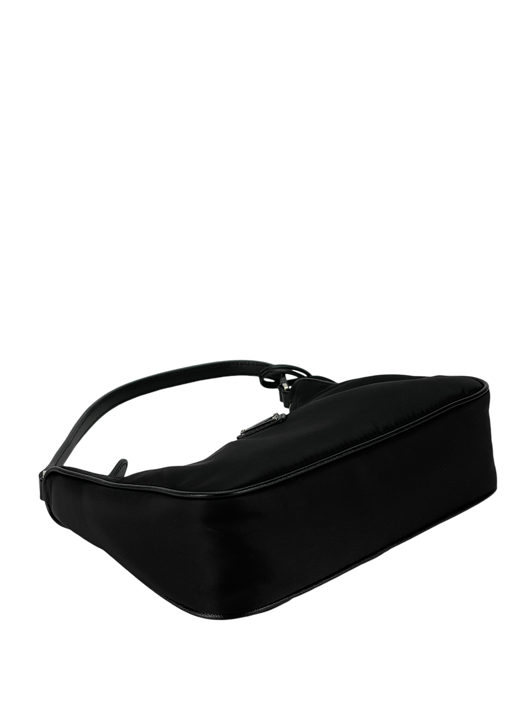 PRADA - Black 2005 Re-nylon Hobo Bag