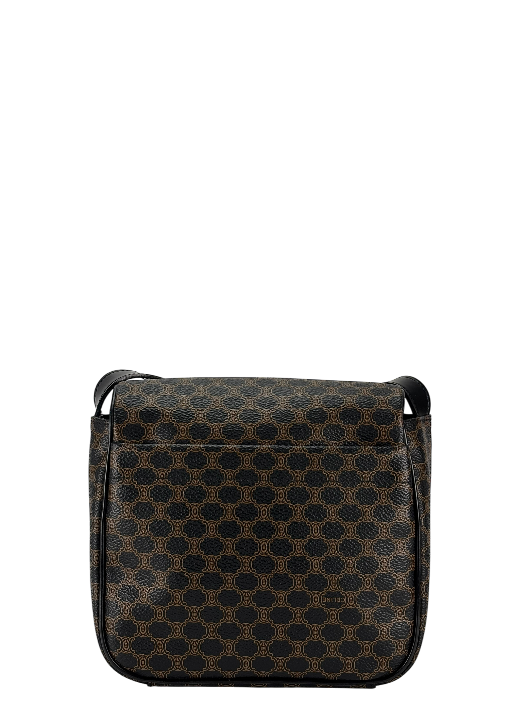 CELINE - Black Macadam Crossbody Bag