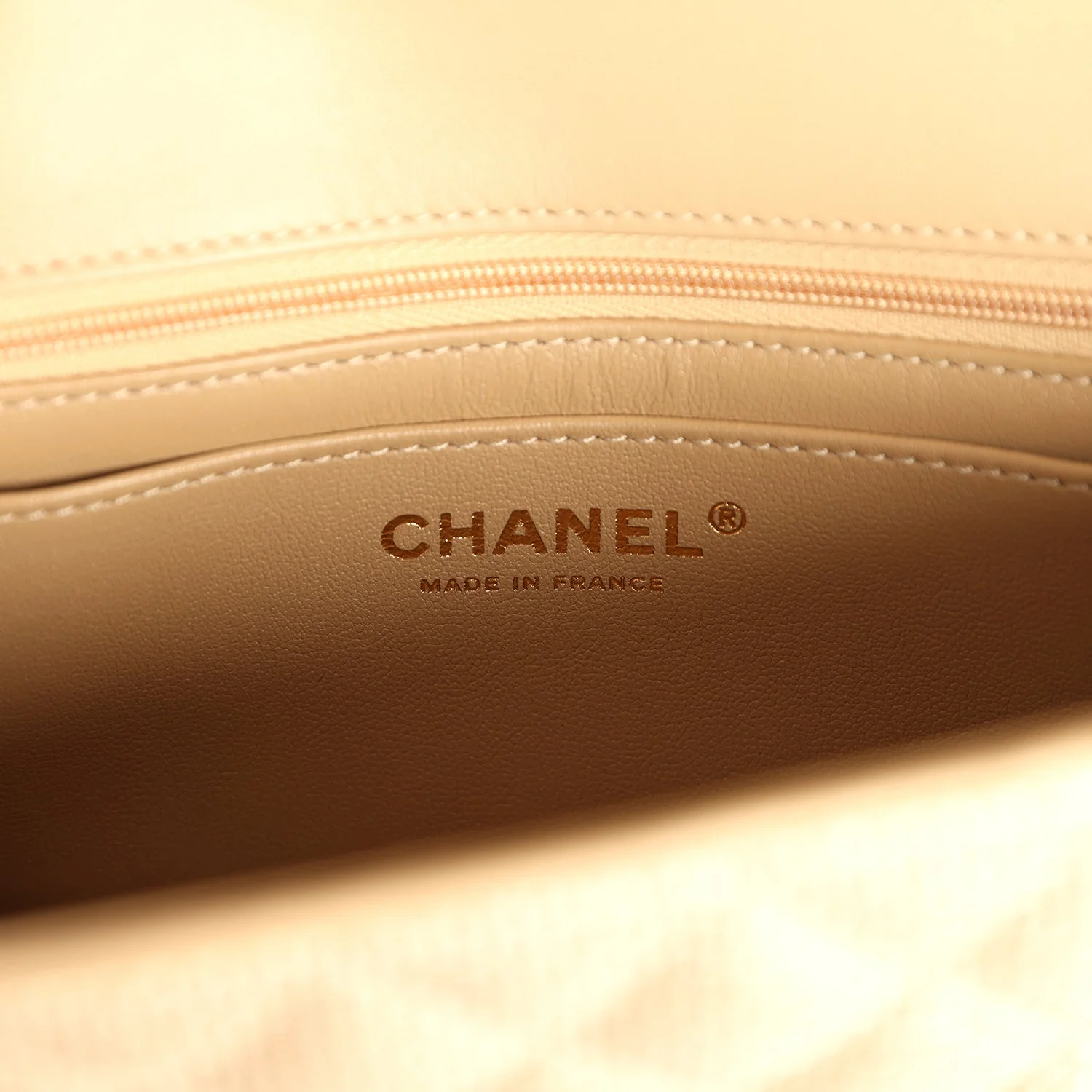 Chanel Mini Rectangular Flap Dark Beige Raffia Light Gold Hardware