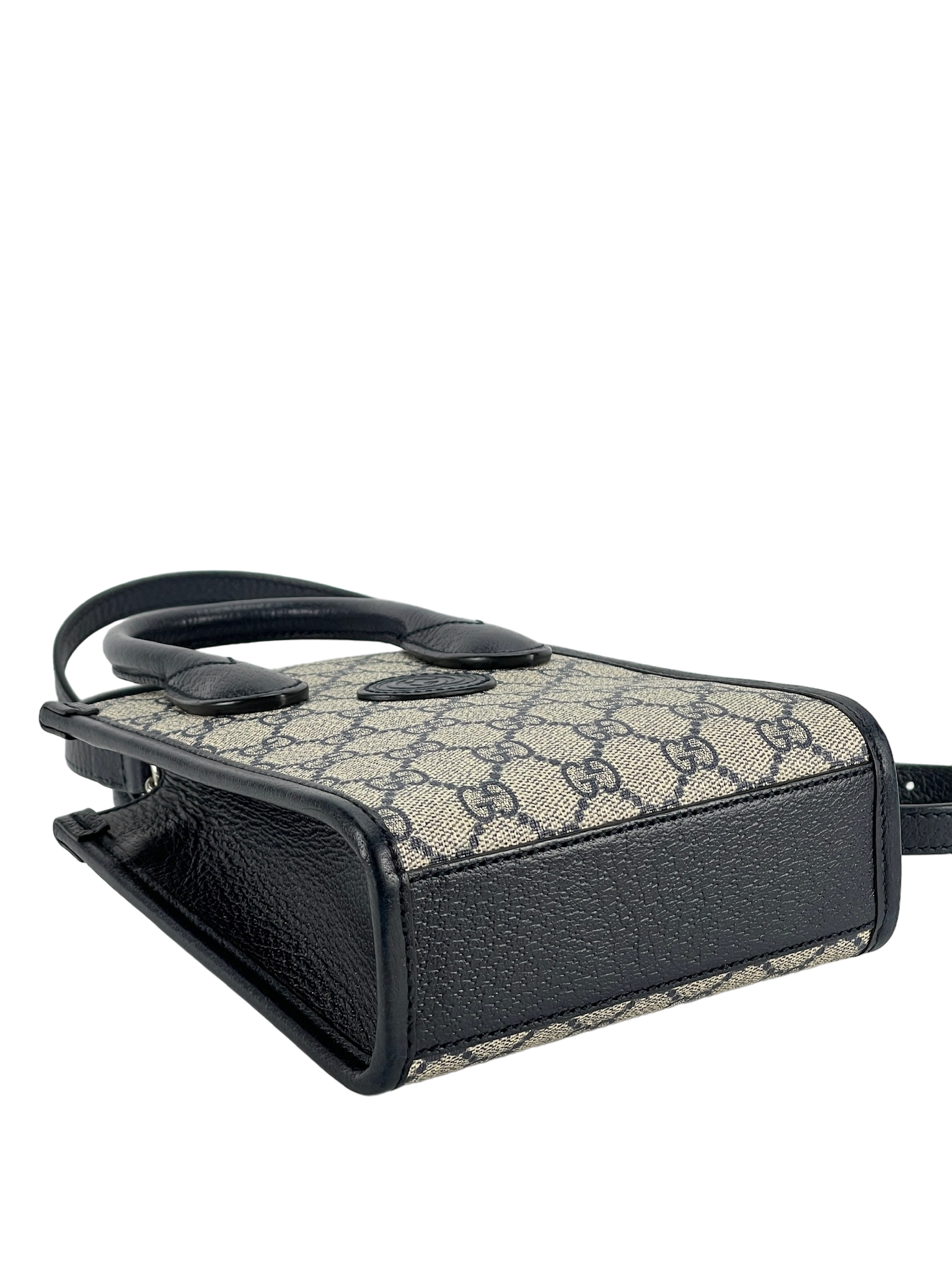 GUCCI - Mini GG Supreme Interlocking Tote Bag