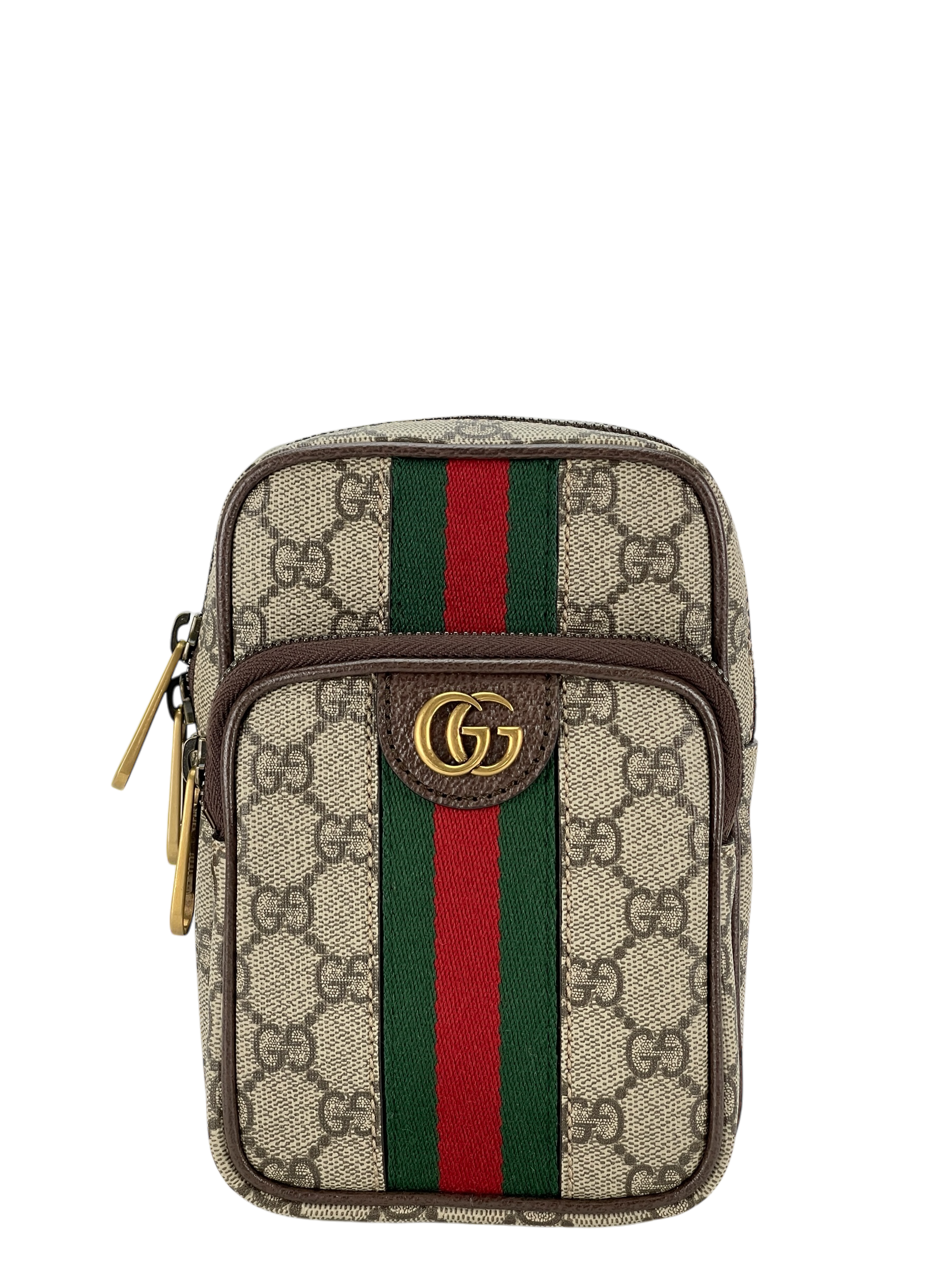 GUCCI -Ophidia GG Supreme Canvas Leather GG Small Mini Bag Sling Bag